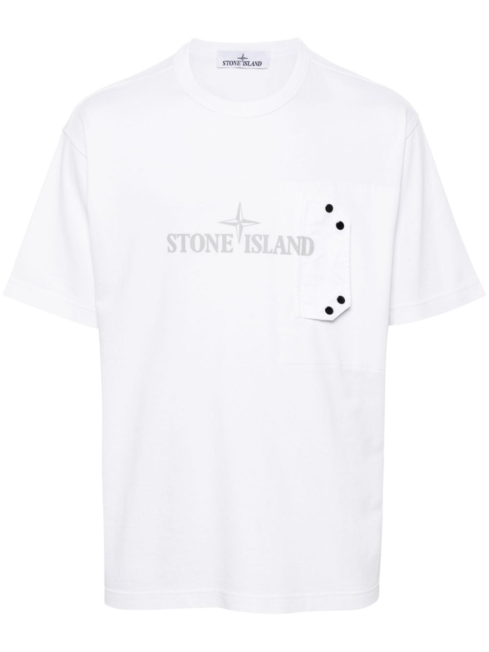 Stone Island logo-print T-shirt - White von Stone Island