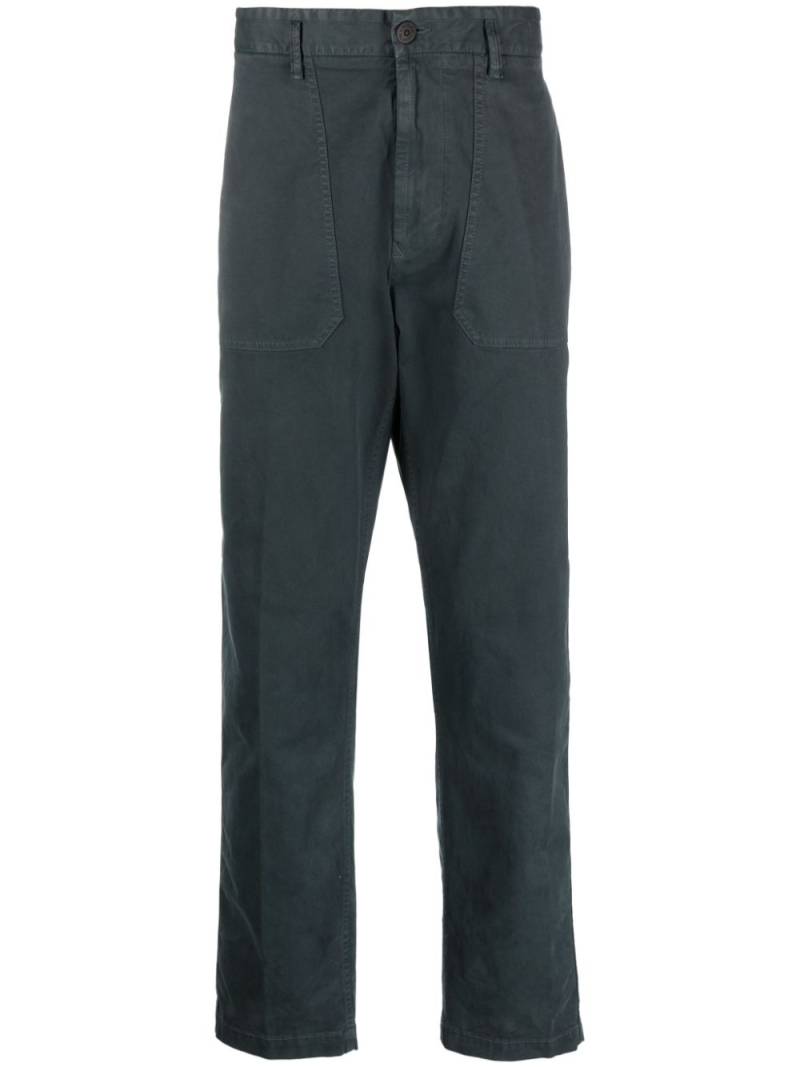 Stone Island mid-rise straight-leg trousers - Grey von Stone Island