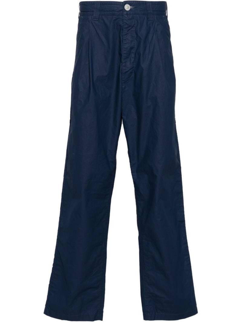 Stone Island mid-rise tapered trousers - Blue von Stone Island