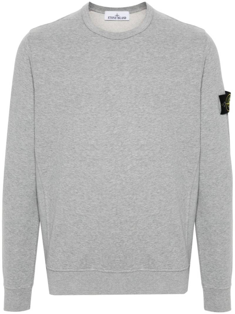 Stone Island organic-cotton fleece sweatshirt - Grey von Stone Island