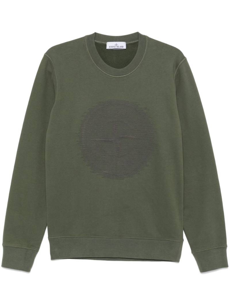 Stone Island organic-cotton jersey sweatshirt - Green von Stone Island