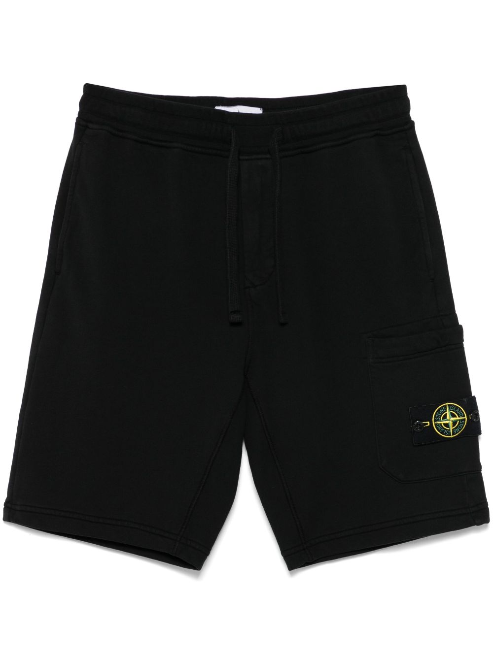 Stone Island organic cotton shorts - Black von Stone Island