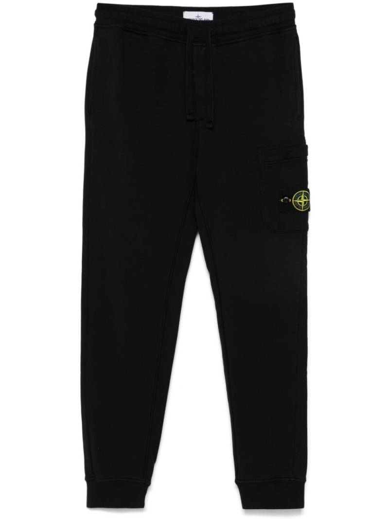 Stone Island organic cotton track pants - Black von Stone Island