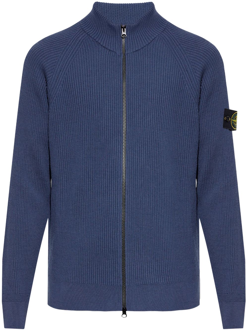 Stone Island ribbed virgin-wool cardigan - Blue von Stone Island