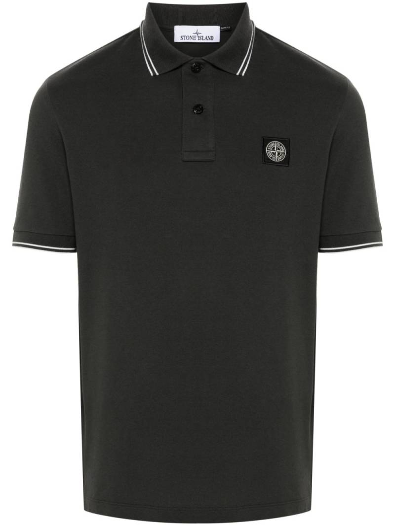 Stone Island short-sleeve polo shirt - Grey von Stone Island