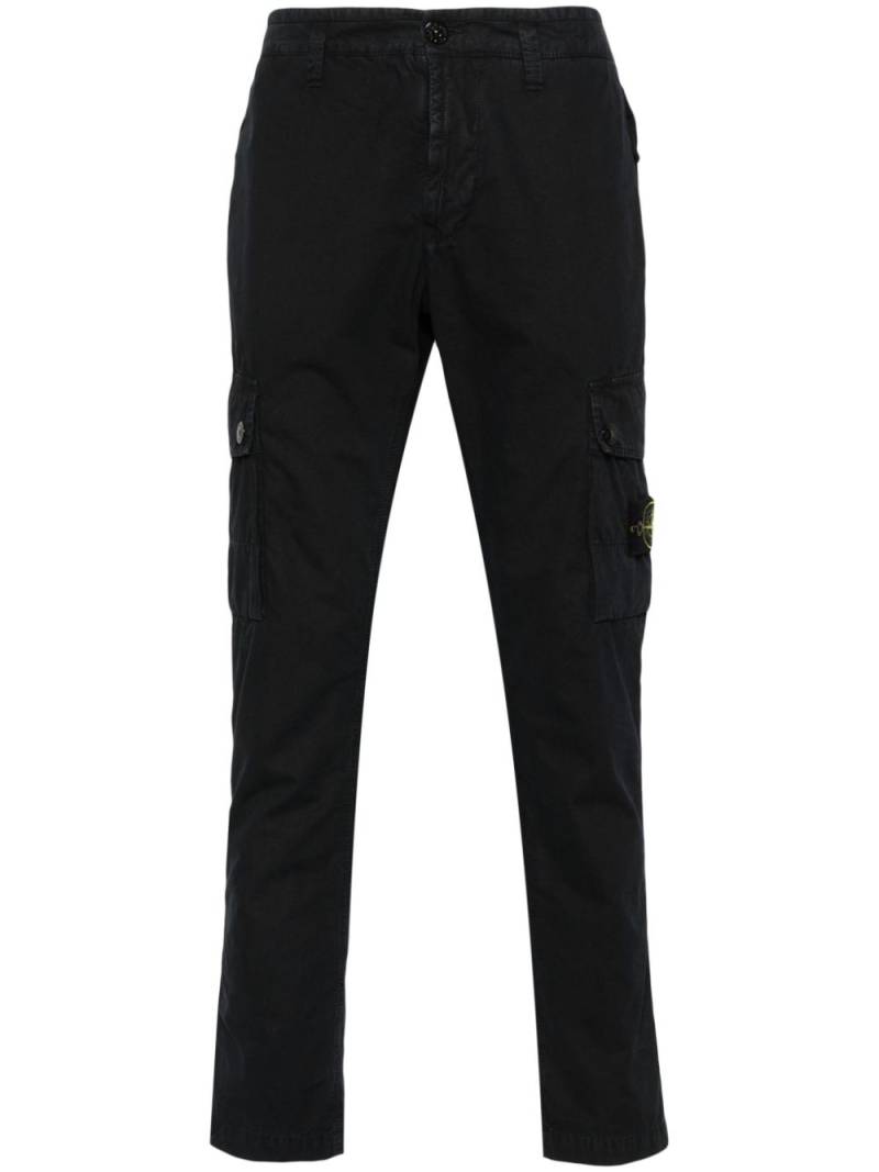 Stone Island slim-fit cotton trousers - Blue von Stone Island