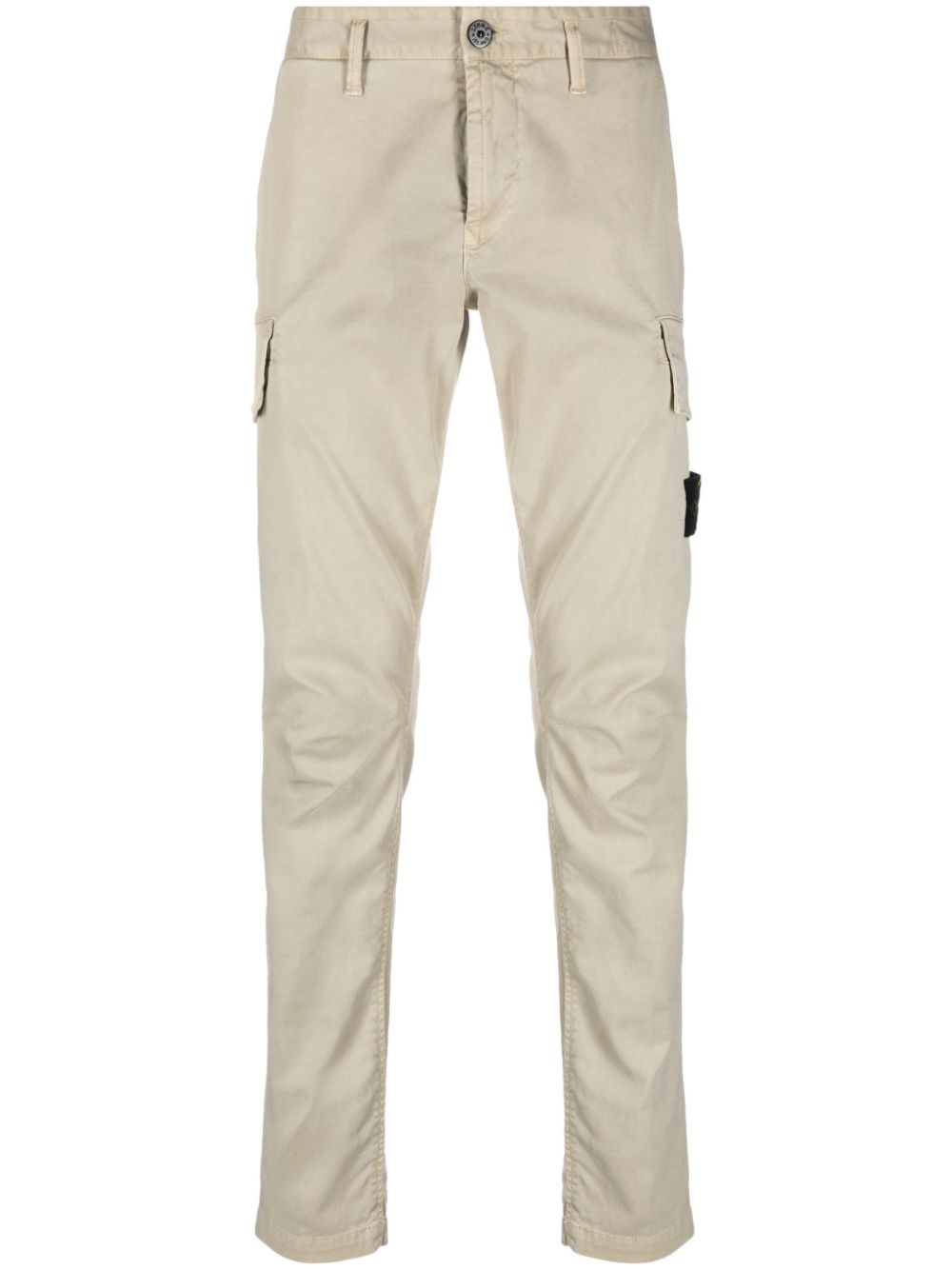 Stone Island tapered cotton-blend cargo trousers - Neutrals von Stone Island