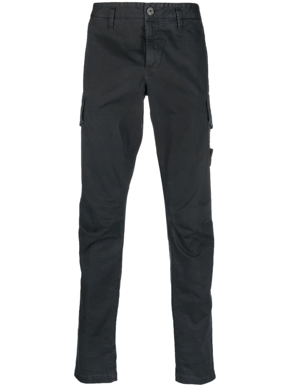 Stone Island tapered cotton cargo trousers - Grey von Stone Island