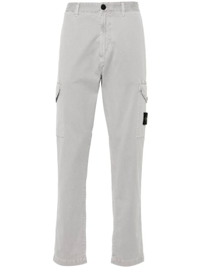 Stone Island tapered-leg cargo trousers - Grey von Stone Island