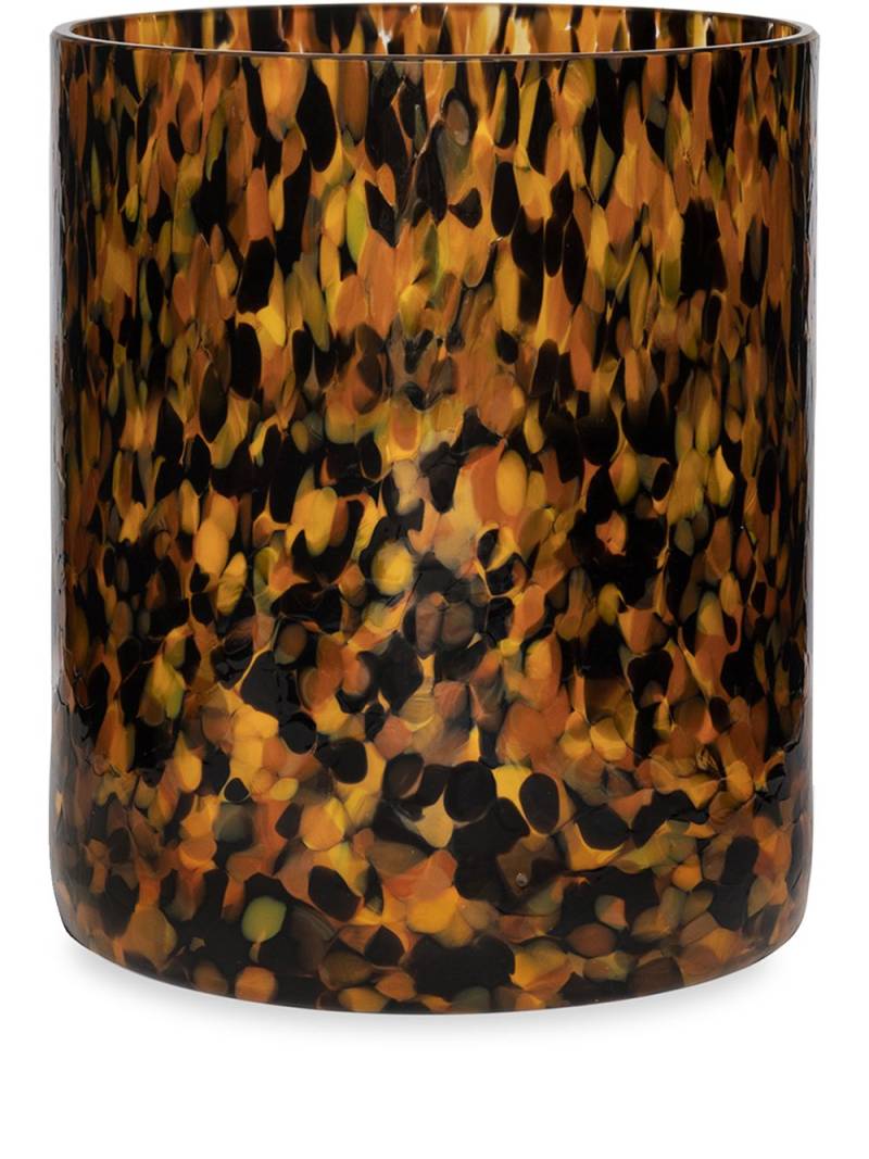 Stories of Italy Macchia Leopard vase (15cm) - Black von Stories of Italy