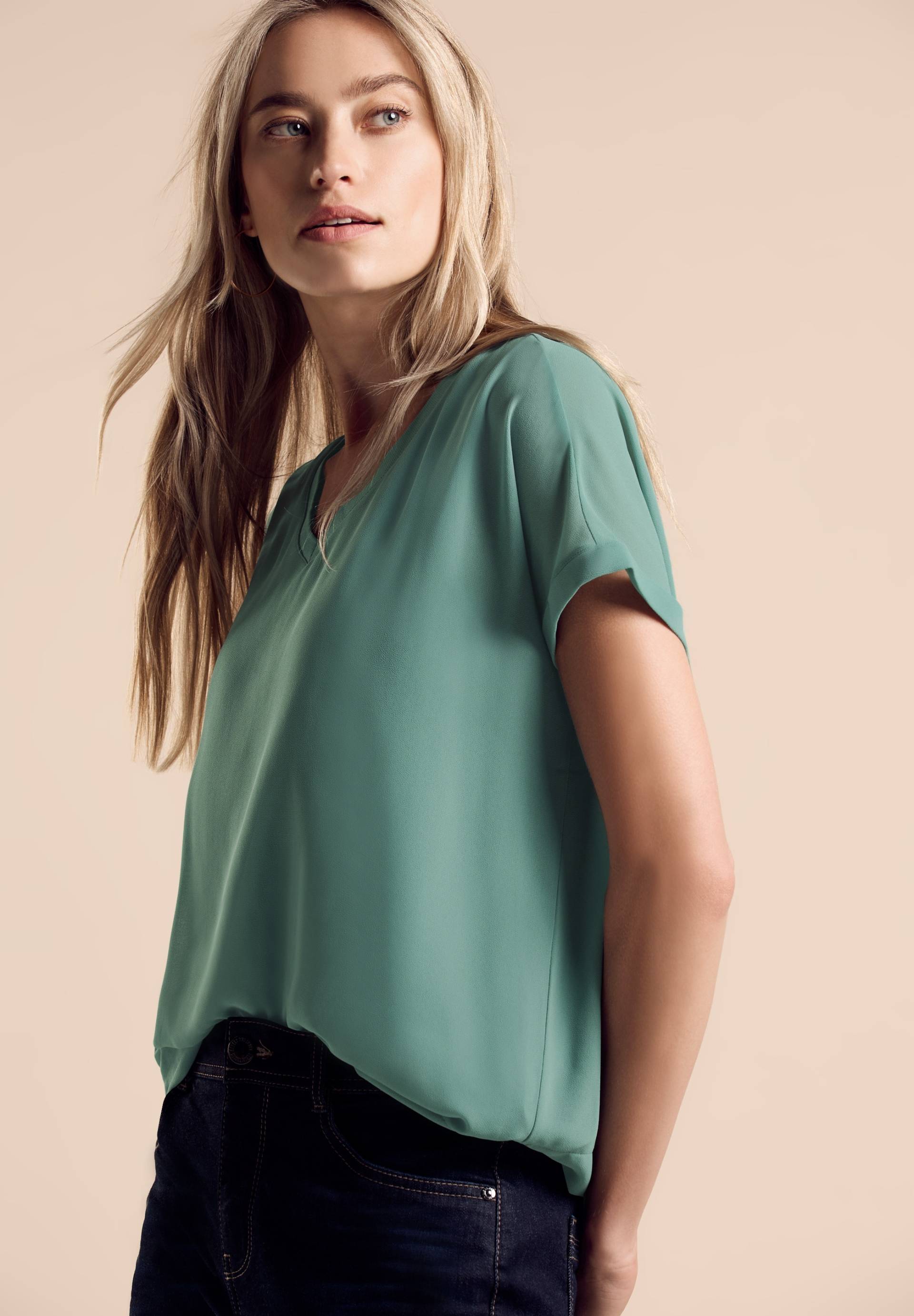 STREET ONE 2-in-1-Top, mit Mesh-Detail STREET ONE 2-in-1-Top, mit Mesh-Detail von Street One