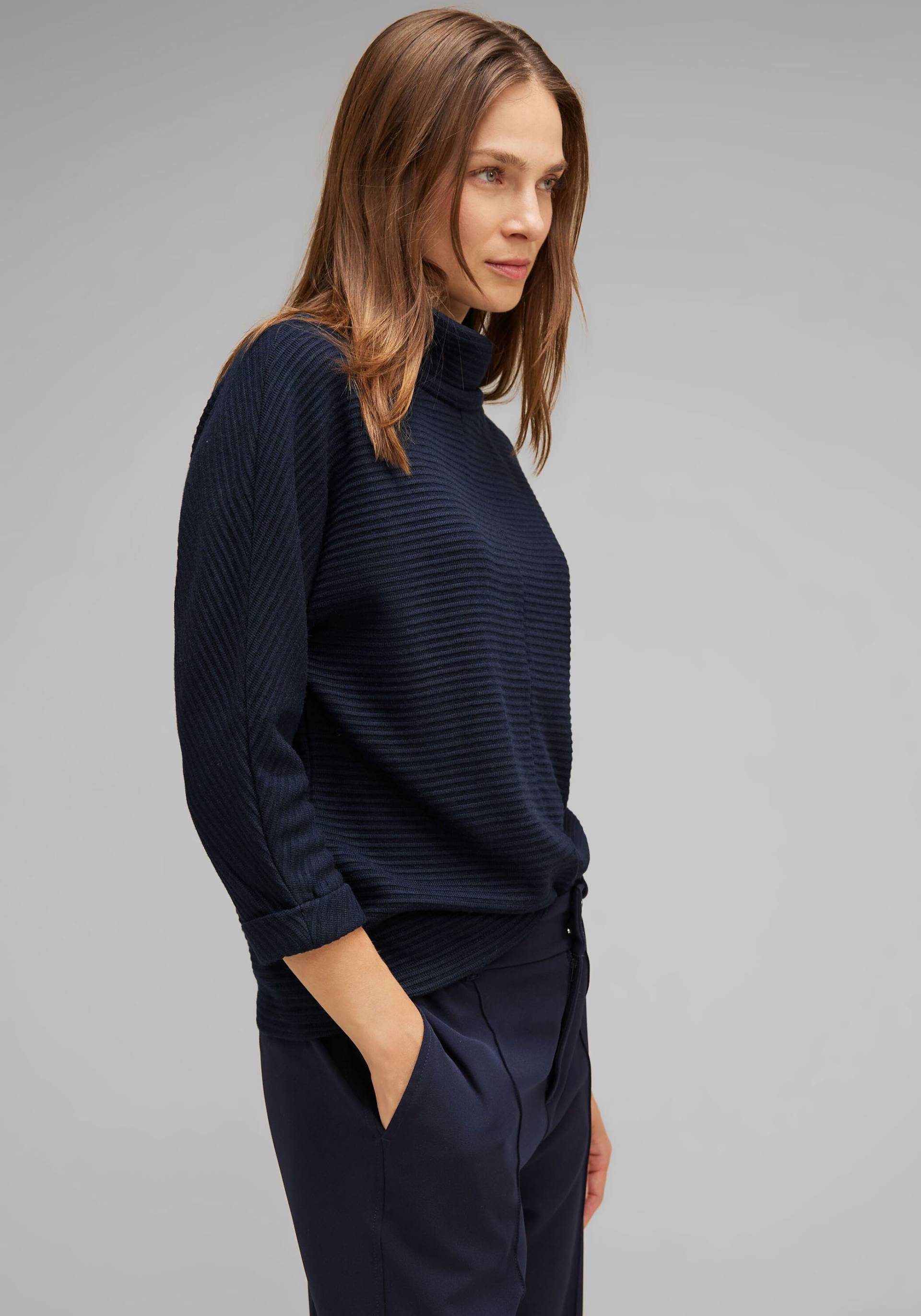 STREET ONE 3/4 Arm-Pullover, mit Volumenkragen von Street One