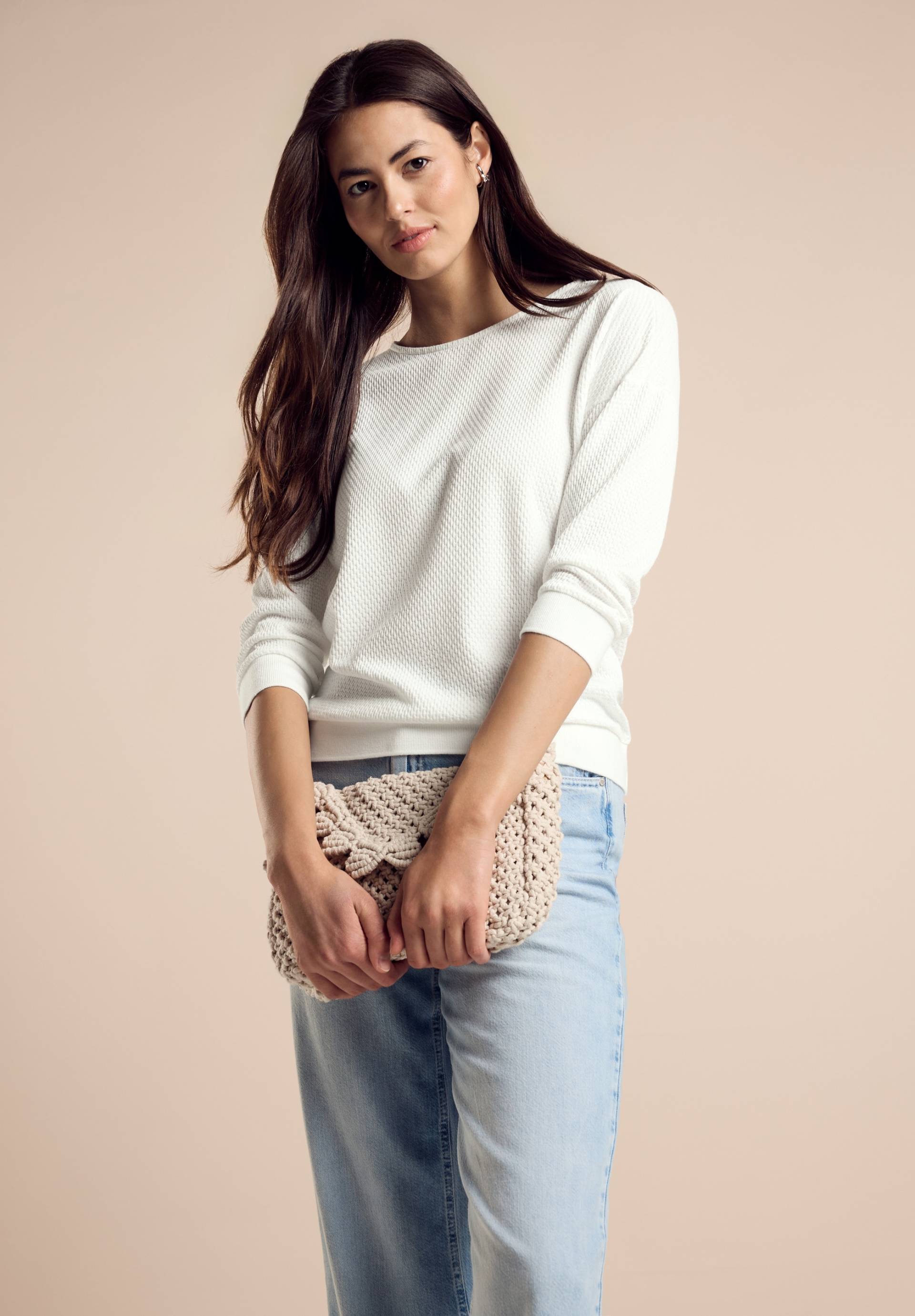 STREET ONE 3/4-Arm-Shirt, in Struktur-Optik STREET ONE 3/4-Arm-Shirt, in Struktur-Optik von Street One