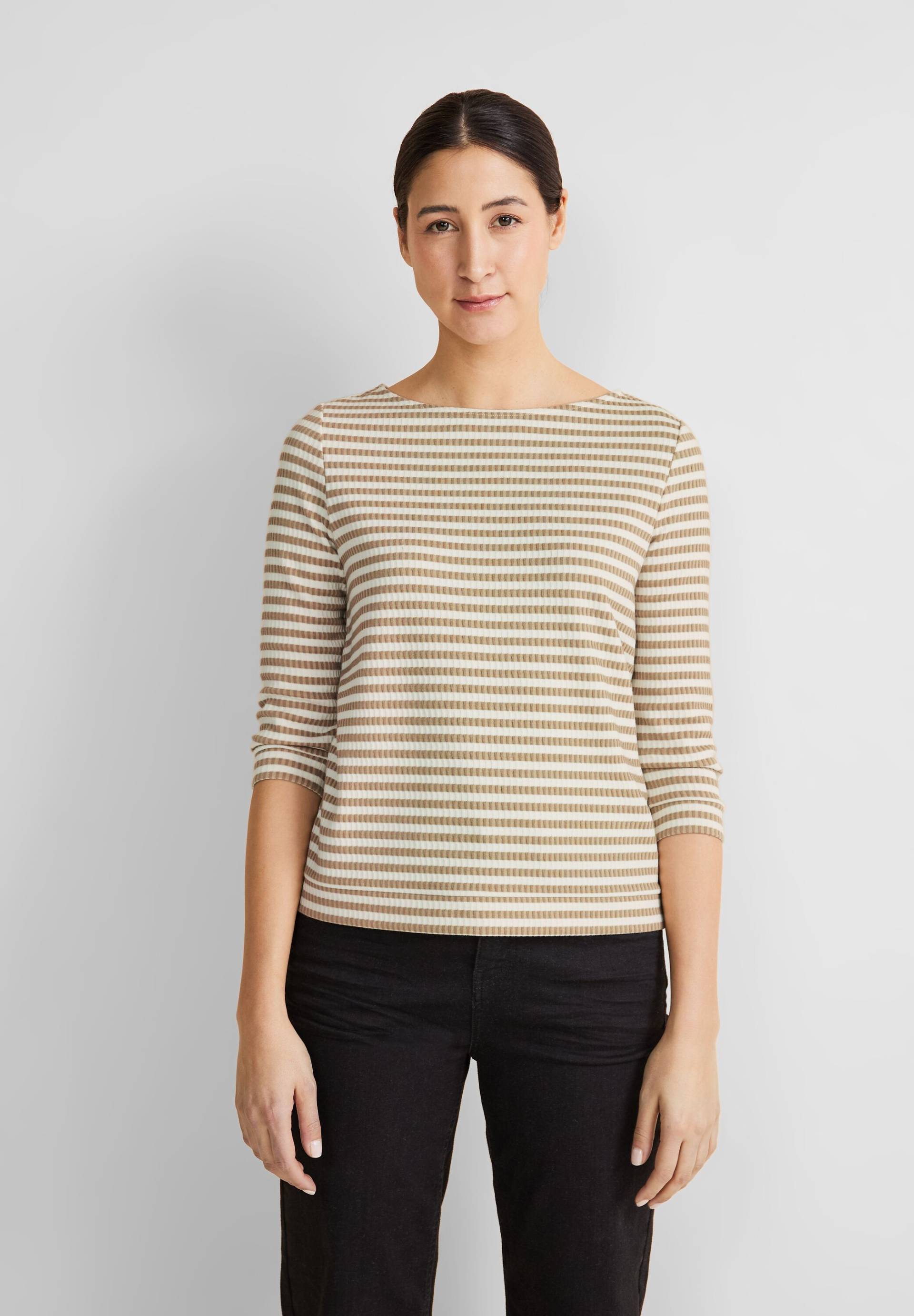 STREET ONE 3/4-Arm-Shirt, in gestreifter Optik STREET ONE 3/4-Arm-Shirt, in gestreifter Optik von Street One