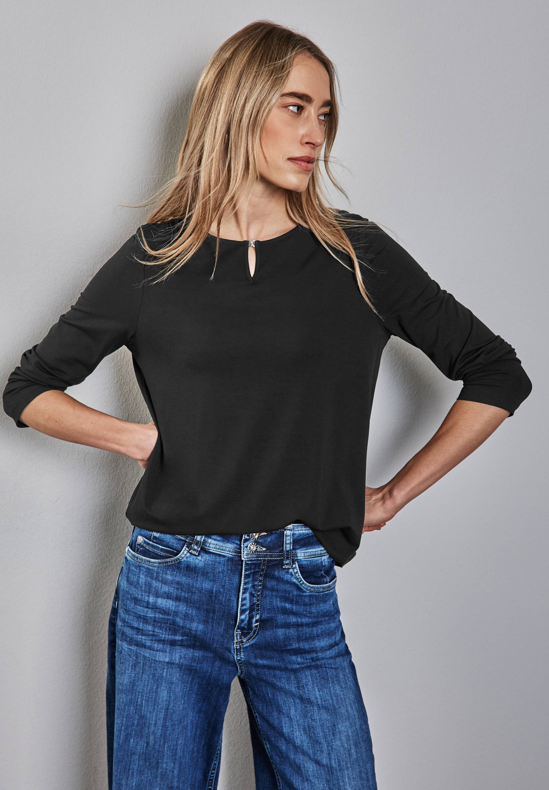 STREET ONE 3/4-Arm-Shirt, mit Cut-Out Ausschnitt von Street One