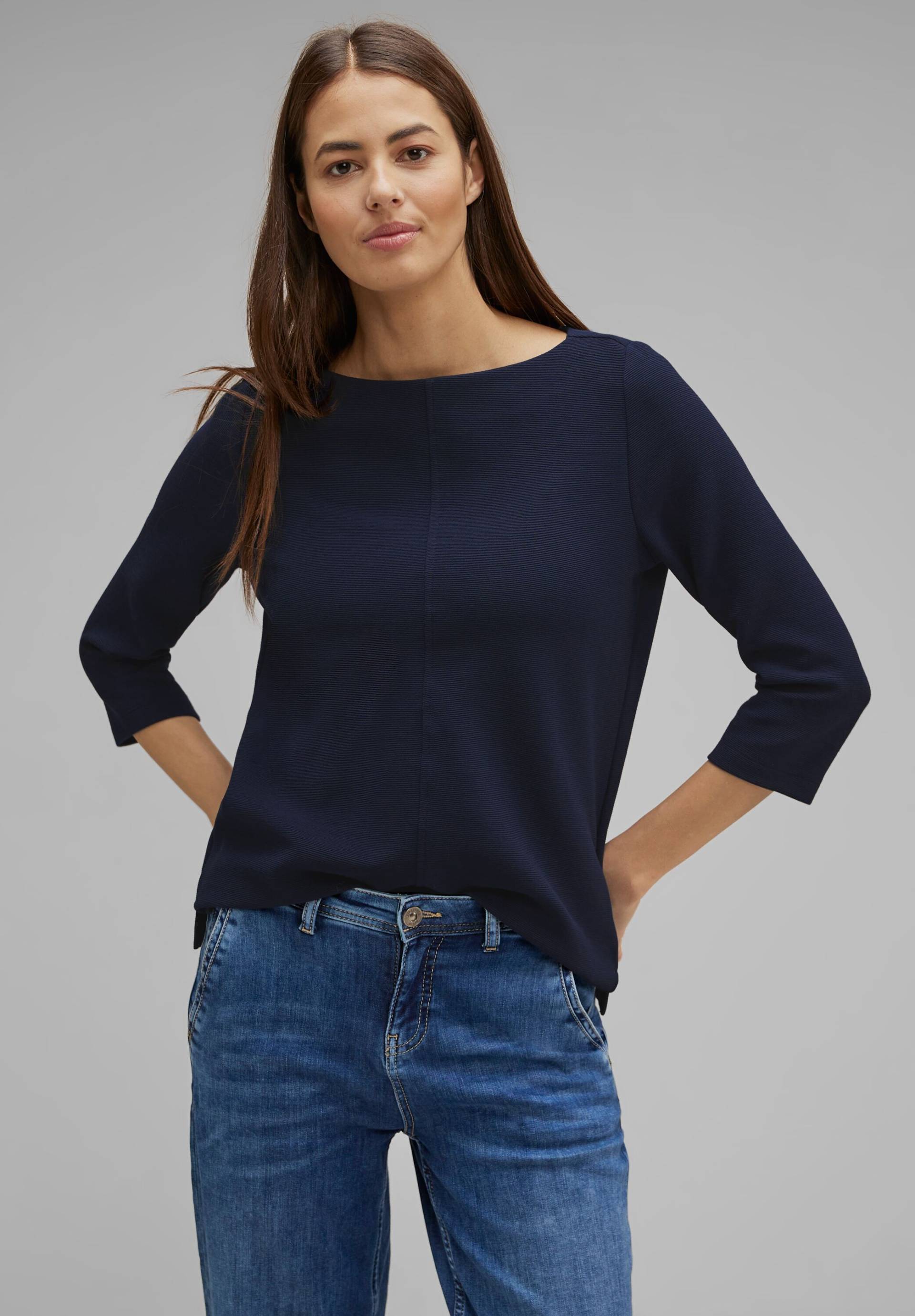 STREET ONE 3/4-Arm-Shirt, mit strukturierter Oberfläche STREET ONE 3/4-Arm-Shirt, mit strukturierter Oberfläche von Street One