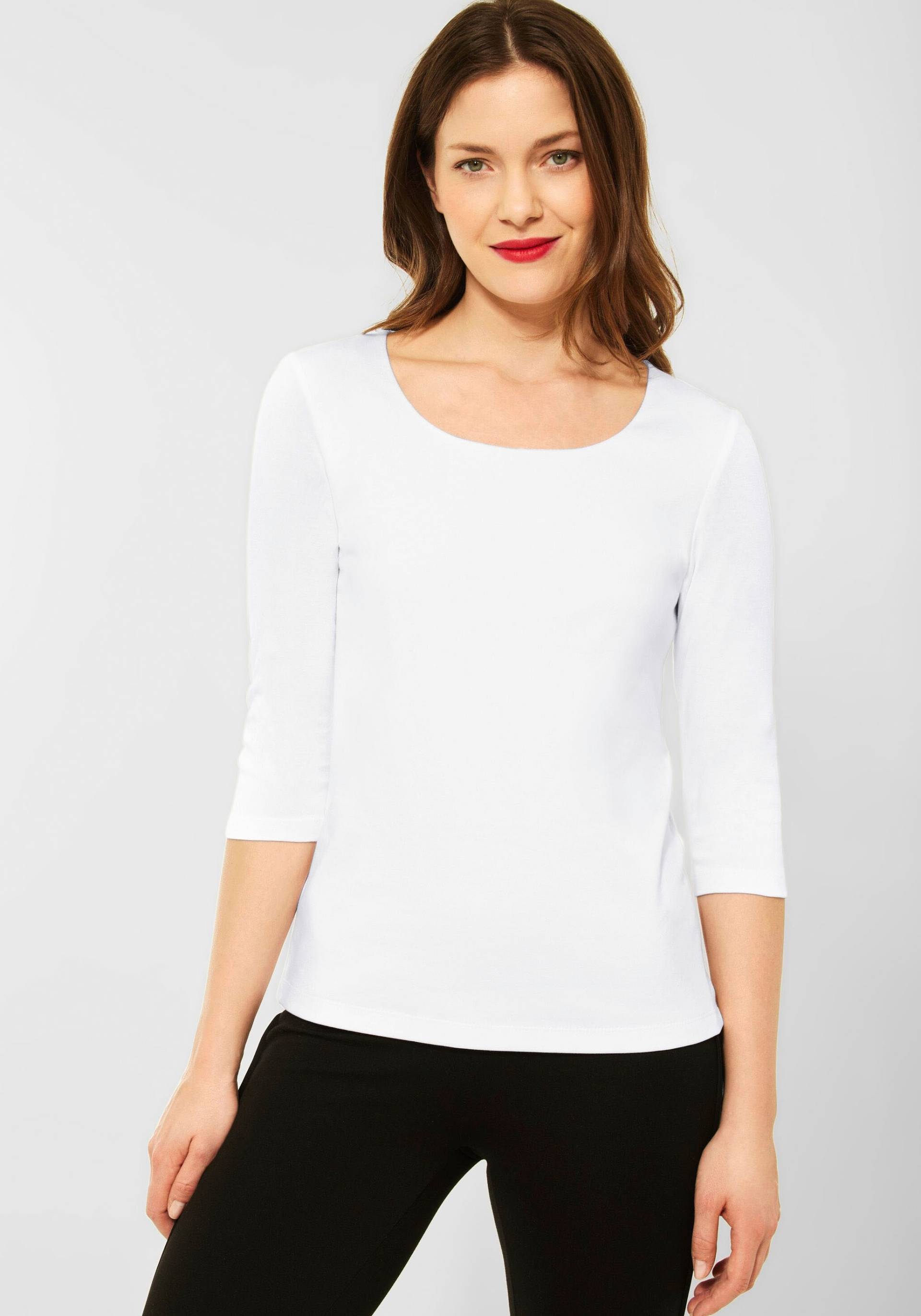 STREET ONE 3/4-Arm-Shirt »Style Pania«, mit extra Futter an der Vorderseite STREET ONE 3/4-Arm-Shirt »Style Pania«, mit extra Futter an der Vorderseite von Street One