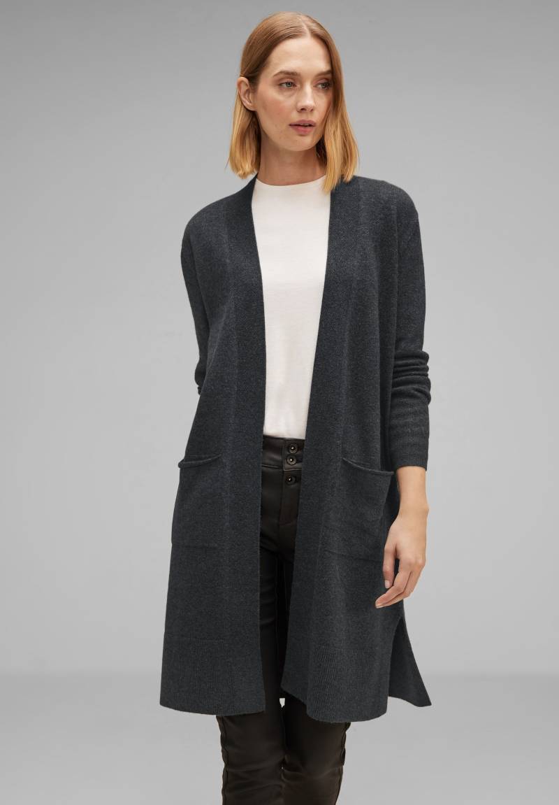 STREET ONE Cardigan »Offener Long Cardigan«, Melange-Optik von Street One