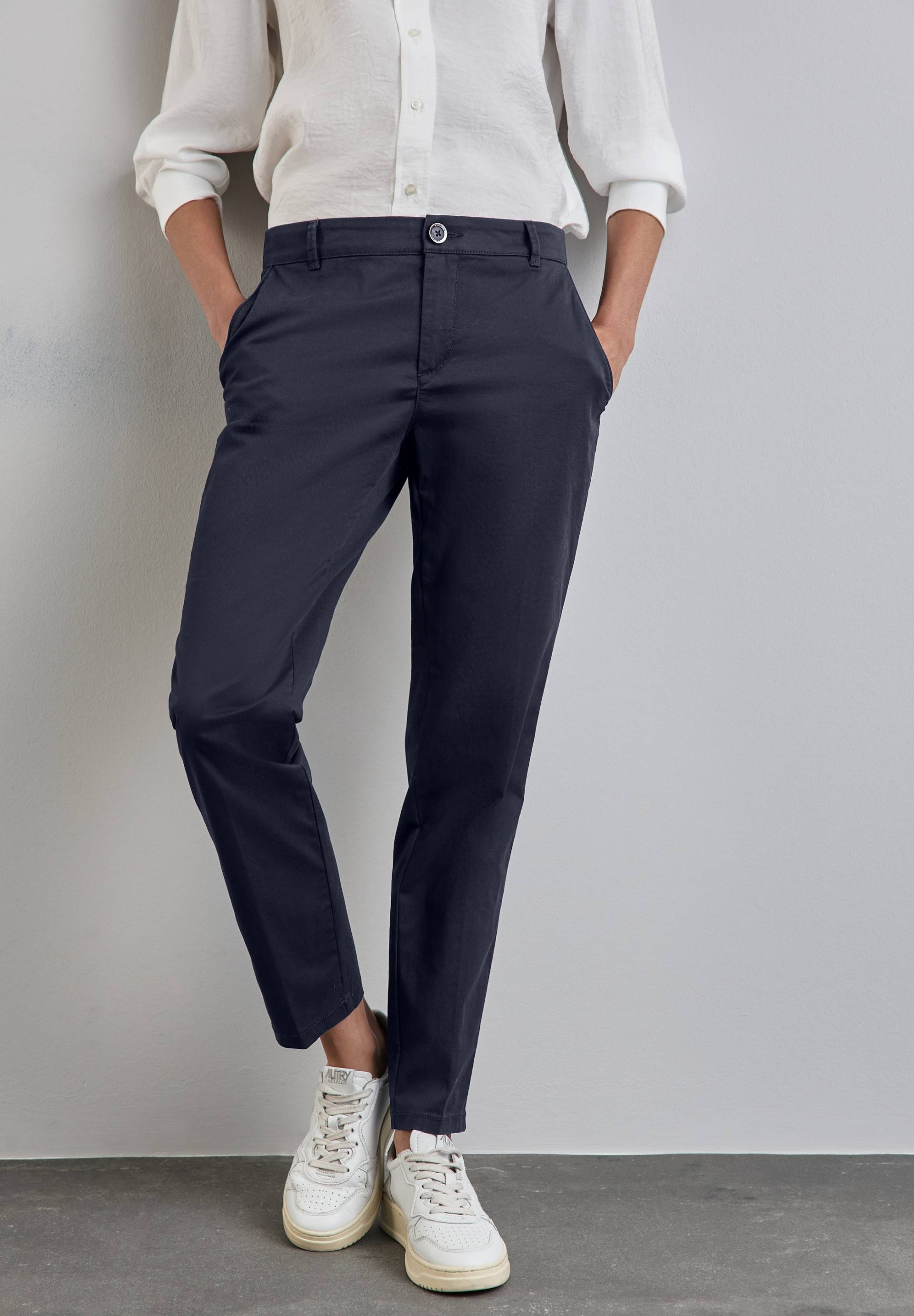 STREET ONE Chinohose, mit Bügelfalten STREET ONE Chinohose, mit Bügelfalten von Street One