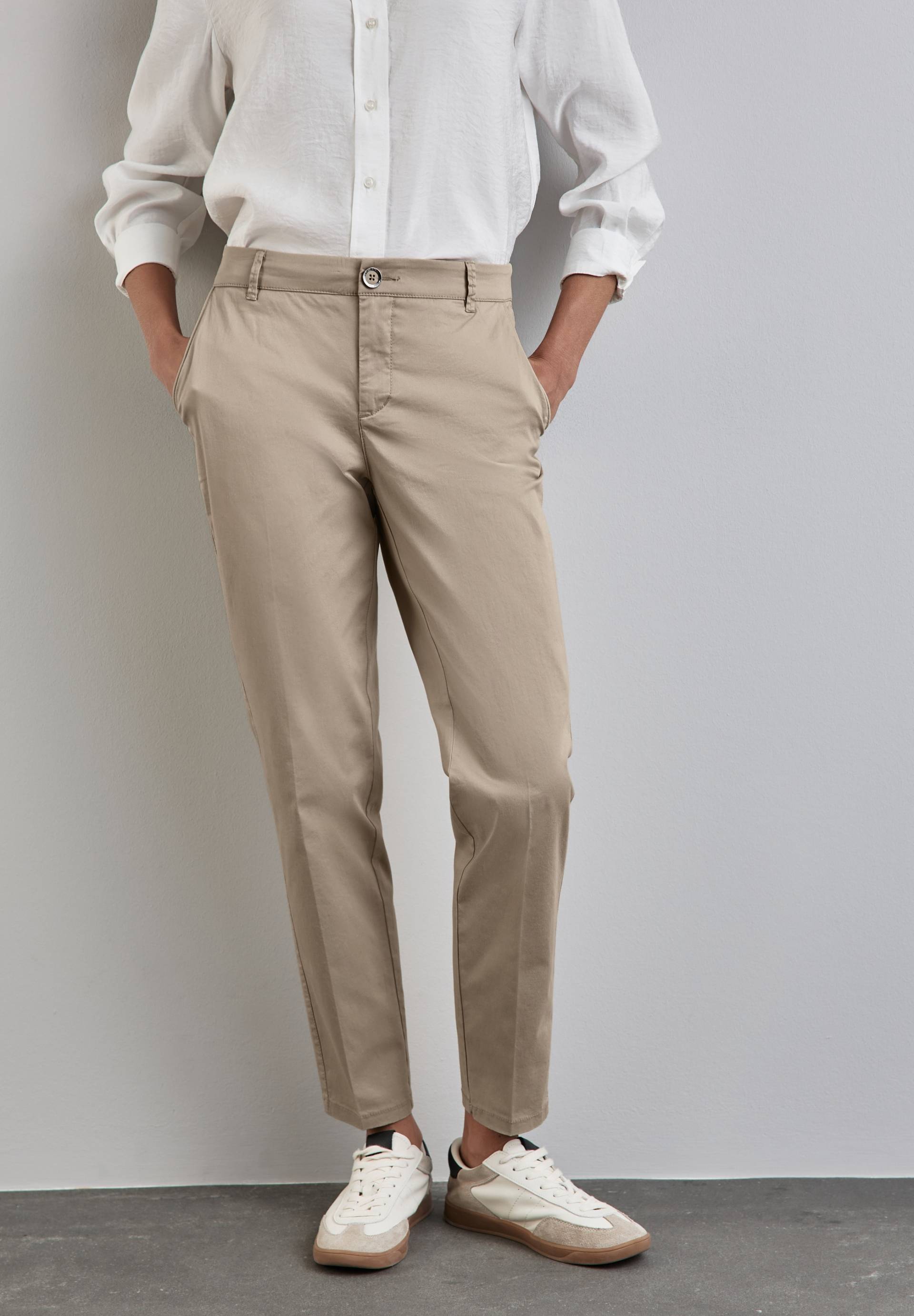 STREET ONE Chinohose, mit Bügelfalten STREET ONE Chinohose, mit Bügelfalten von Street One