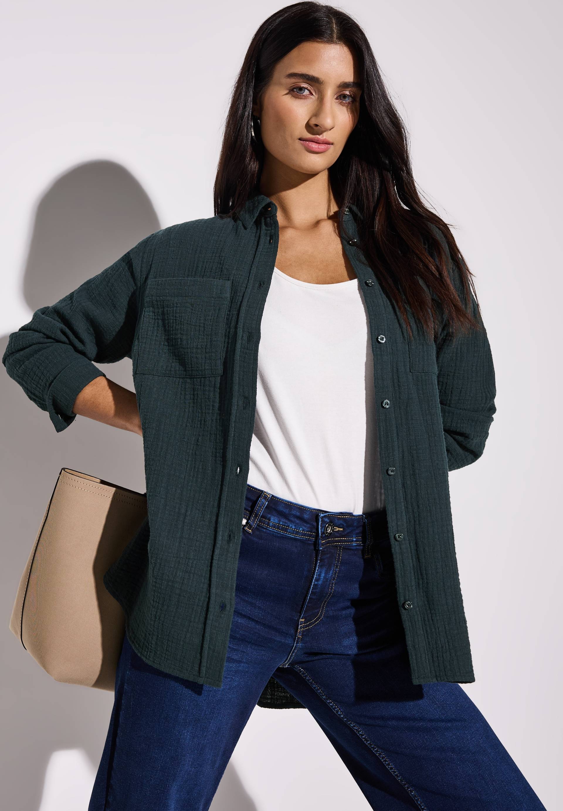 STREET ONE Hemdbluse, mit Brusttaschen STREET ONE Hemdbluse, mit Brusttaschen von Street One