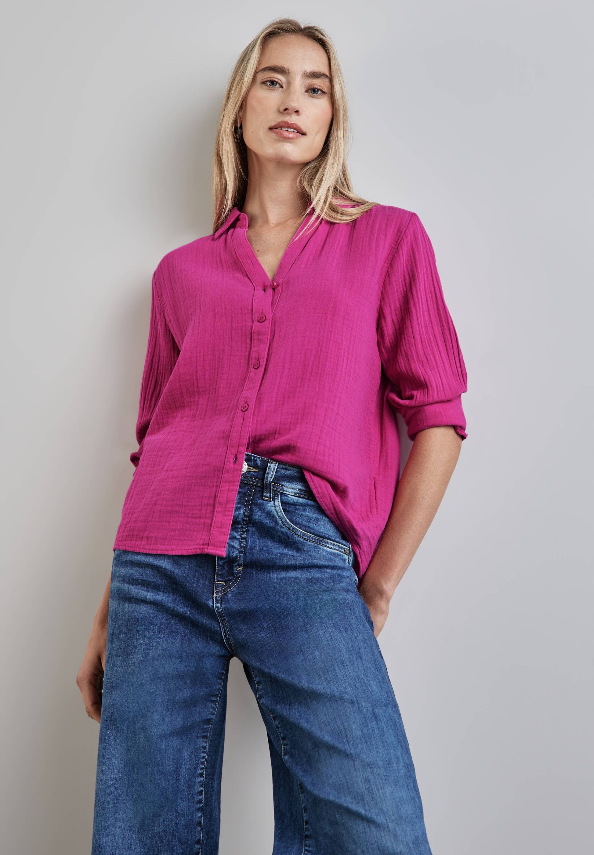 STREET ONE Hemdbluse, mit Rückenpasse STREET ONE Hemdbluse, mit Rückenpasse von Street One