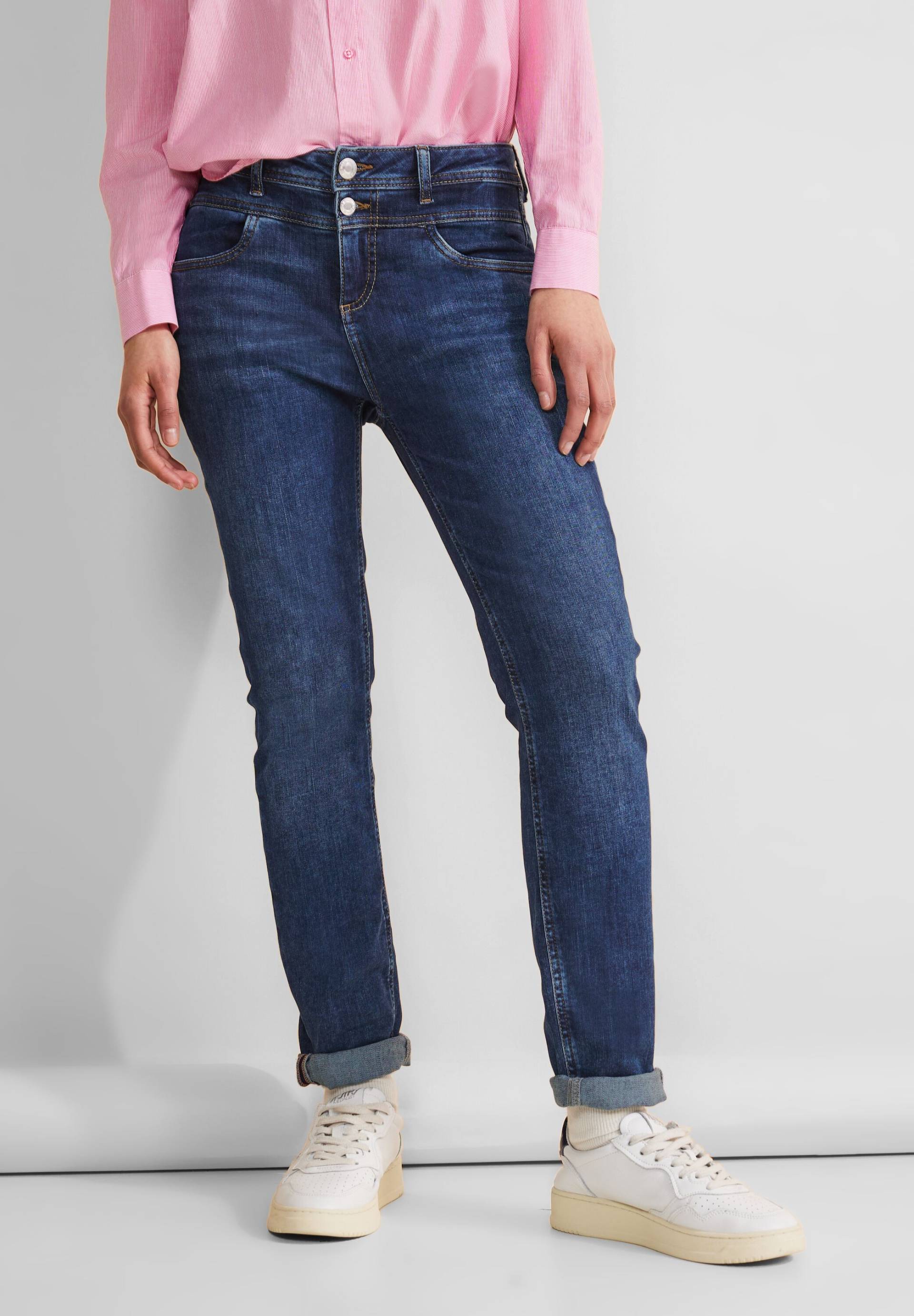 STREET ONE High-waist-Jeans »QR JANE«, mit Elasthan in Slim fit von Street One