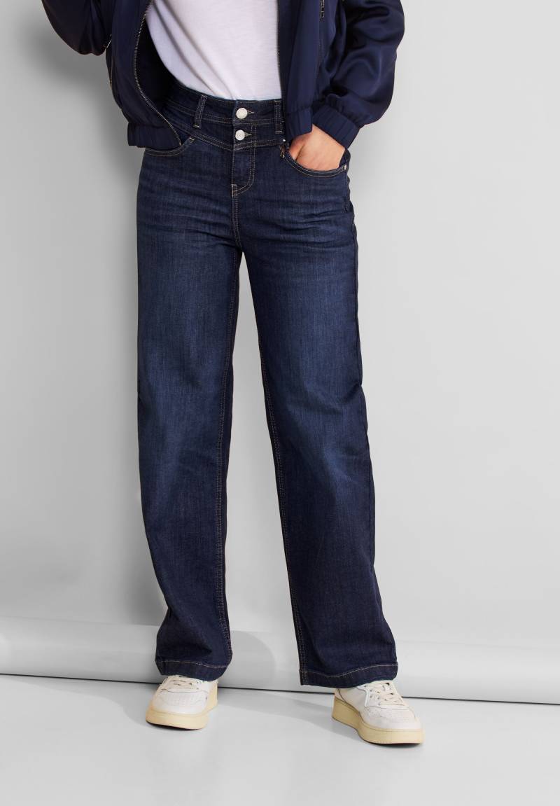 STREET ONE High-waist-Jeans, mit Doppel-Knopfverschluss von Street One