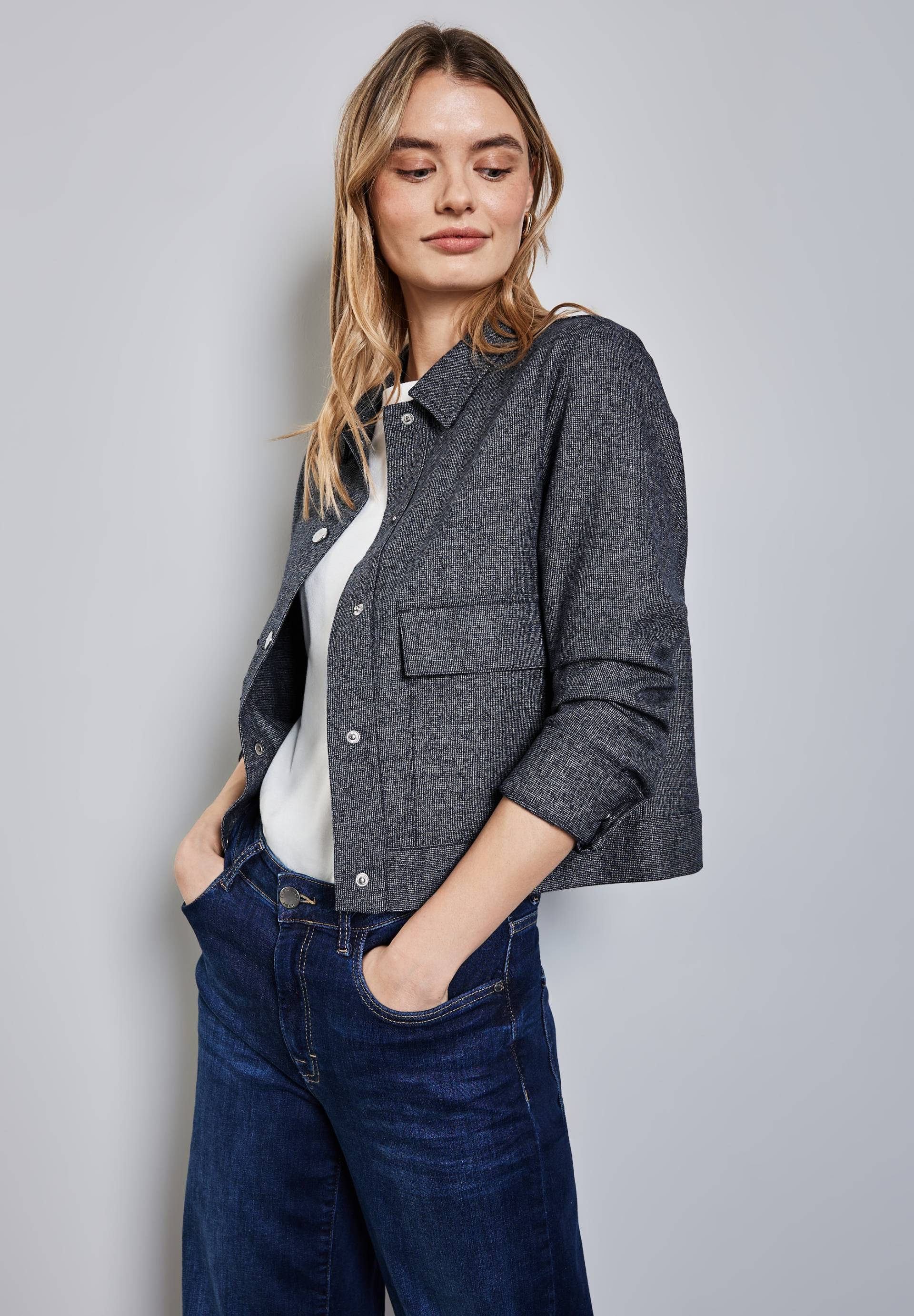 STREET ONE Jackenblazer, in Melange Optik STREET ONE Jackenblazer, in Melange Optik von Street One