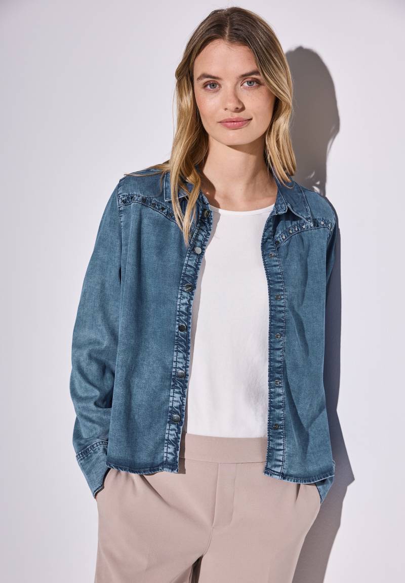 STREET ONE Jeansbluse, mit Nieten von Street One