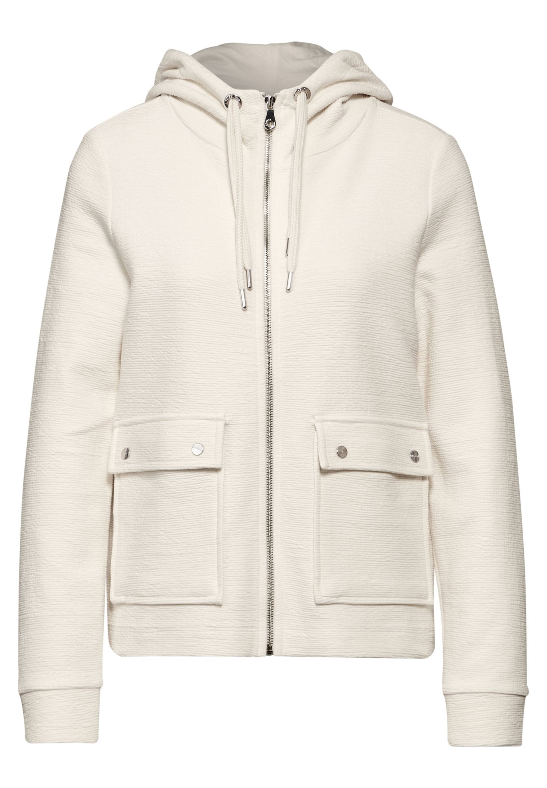 STREET ONE Kapuzensweatjacke, in Struktur-Optik STREET ONE Kapuzensweatjacke, in Struktur-Optik von Street One