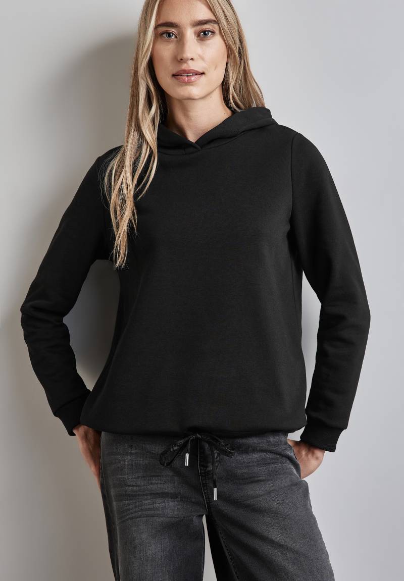 STREET ONE Kapuzensweatshirt, mit Tunnelzug am Saum von Street One