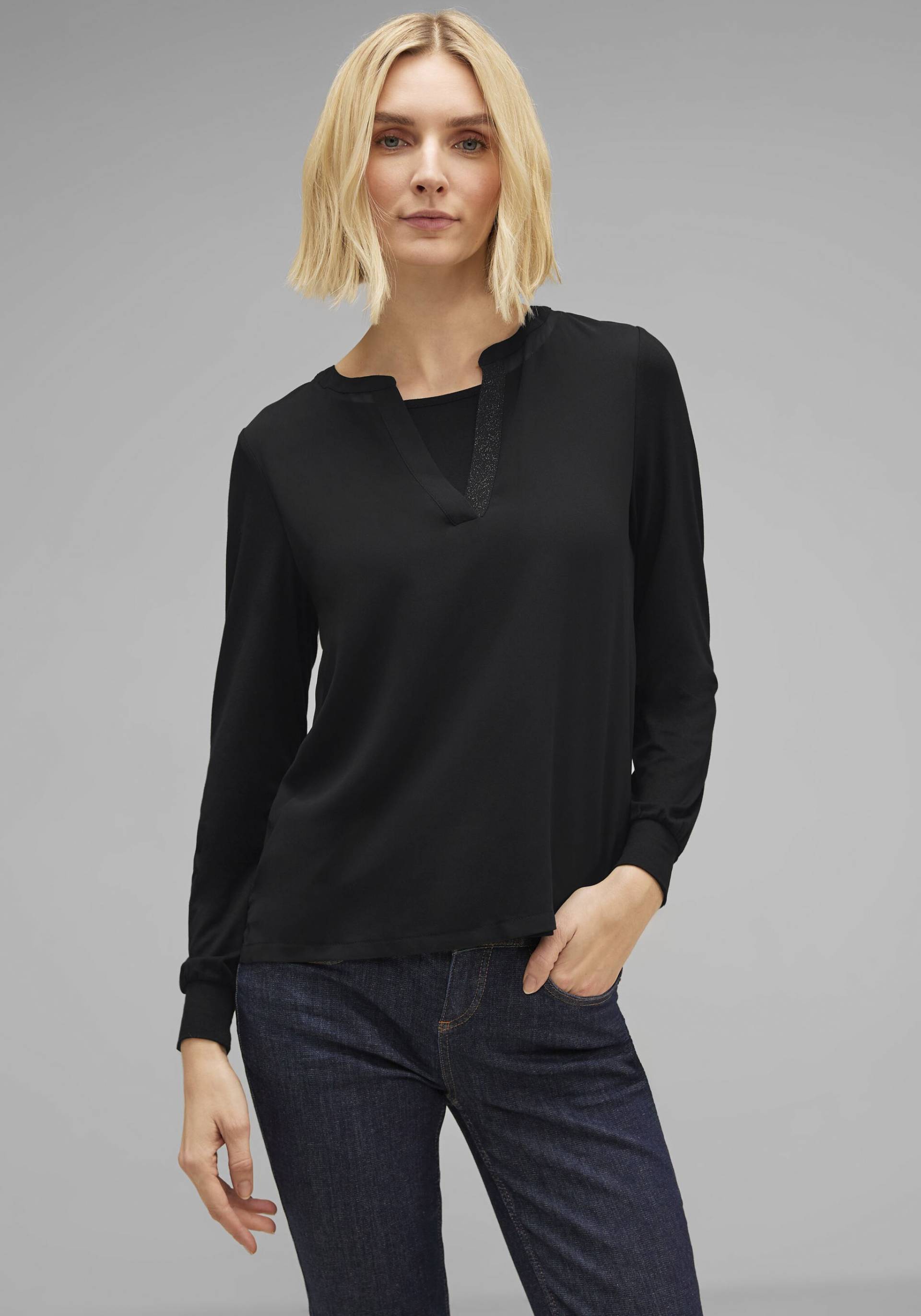 STREET ONE Langarmshirt, in Lagenoptik von Street One