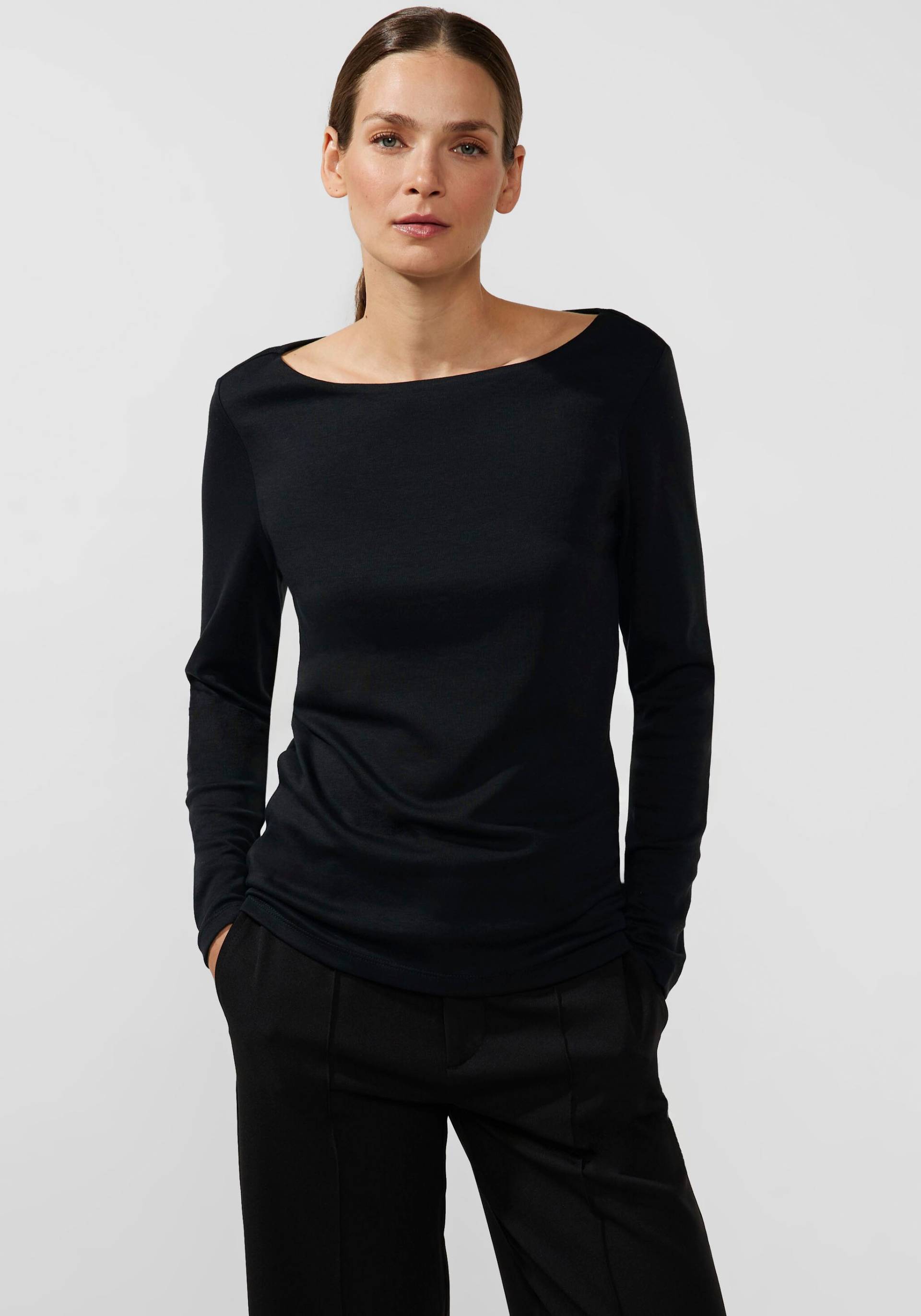 STREET ONE Langarmshirt »Basic Langarmshirt«, in softer Qualität von Street One