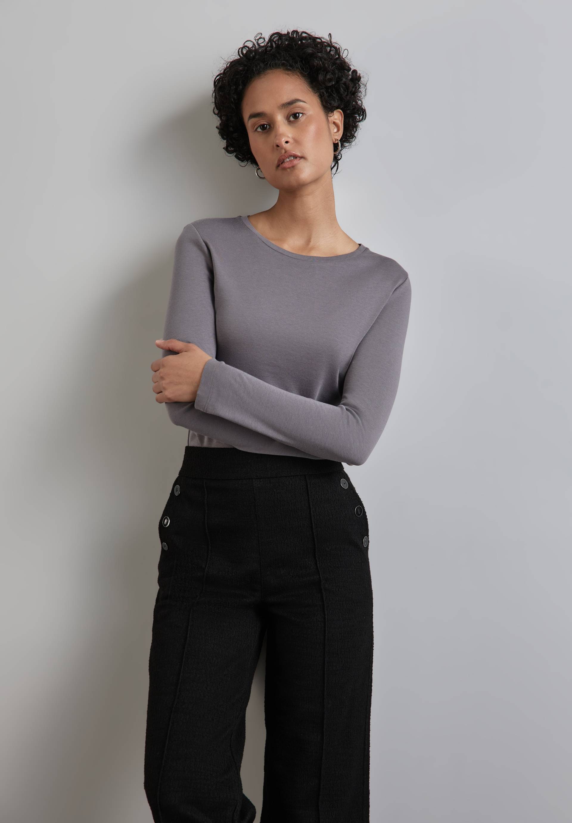 STREET ONE Langarmshirt, mit Bündchen STREET ONE Langarmshirt, mit Bündchen von Street One