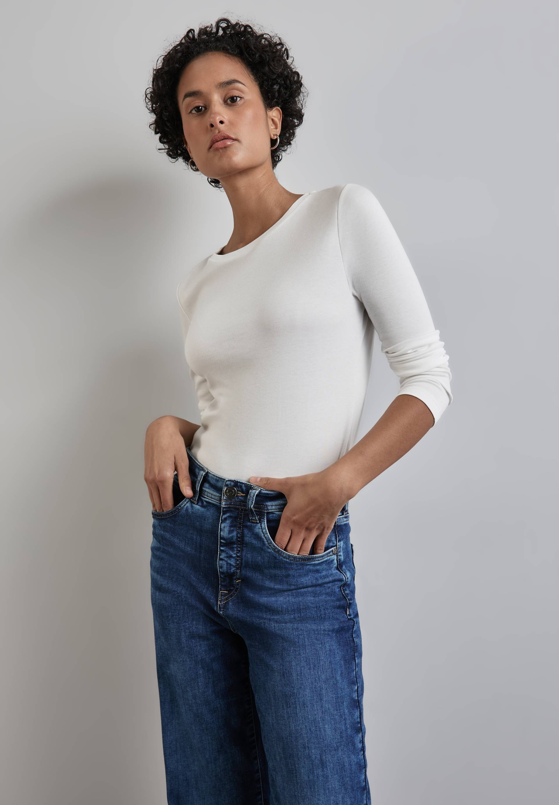 STREET ONE Langarmshirt, mit Bündchen STREET ONE Langarmshirt, mit Bündchen von Street One