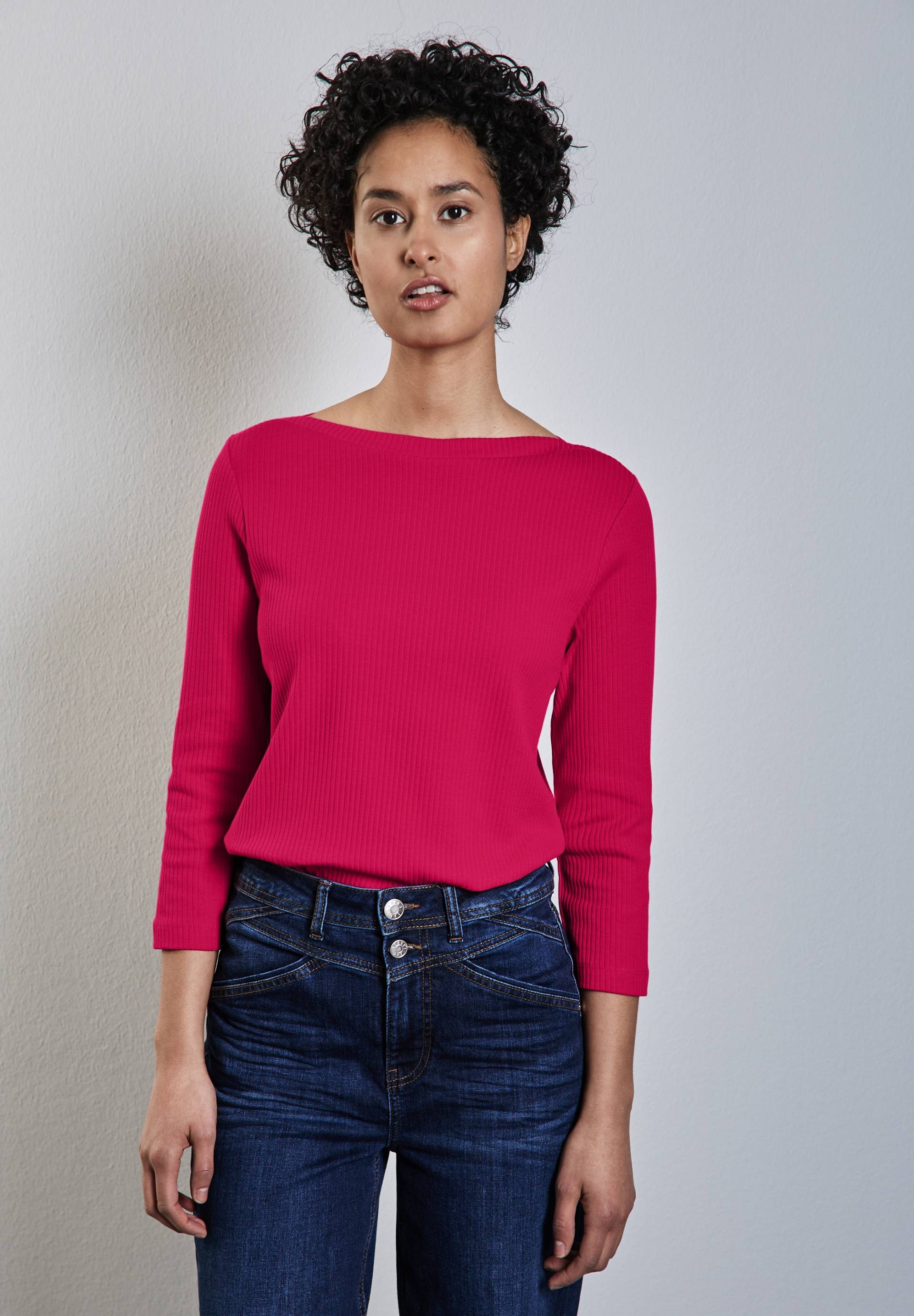 STREET ONE Langarmshirt, mit Rippstruktur STREET ONE Langarmshirt, mit Rippstruktur von Street One
