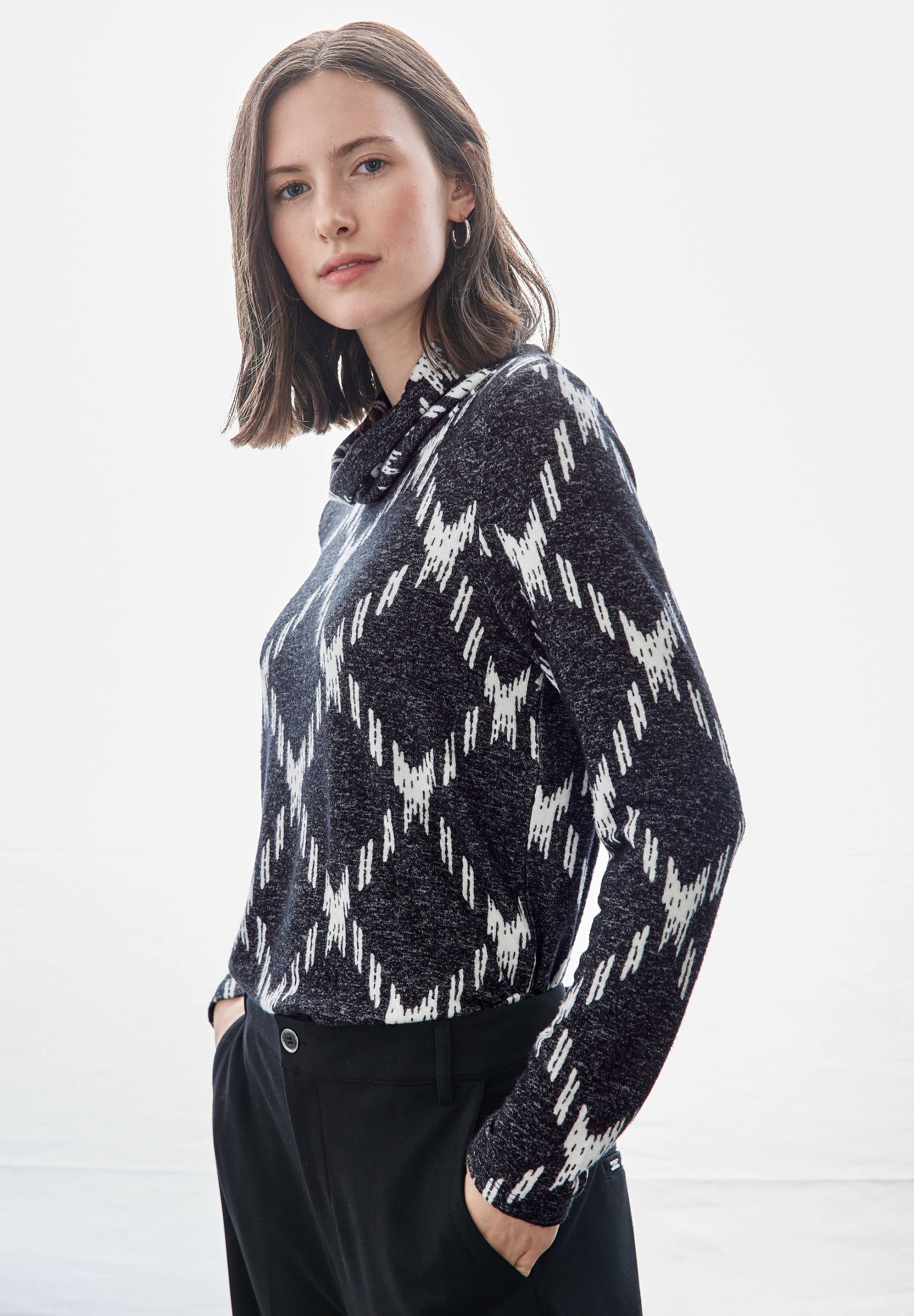 STREET ONE Langarmshirt, mit Rollkragen STREET ONE Langarmshirt, mit Rollkragen von Street One