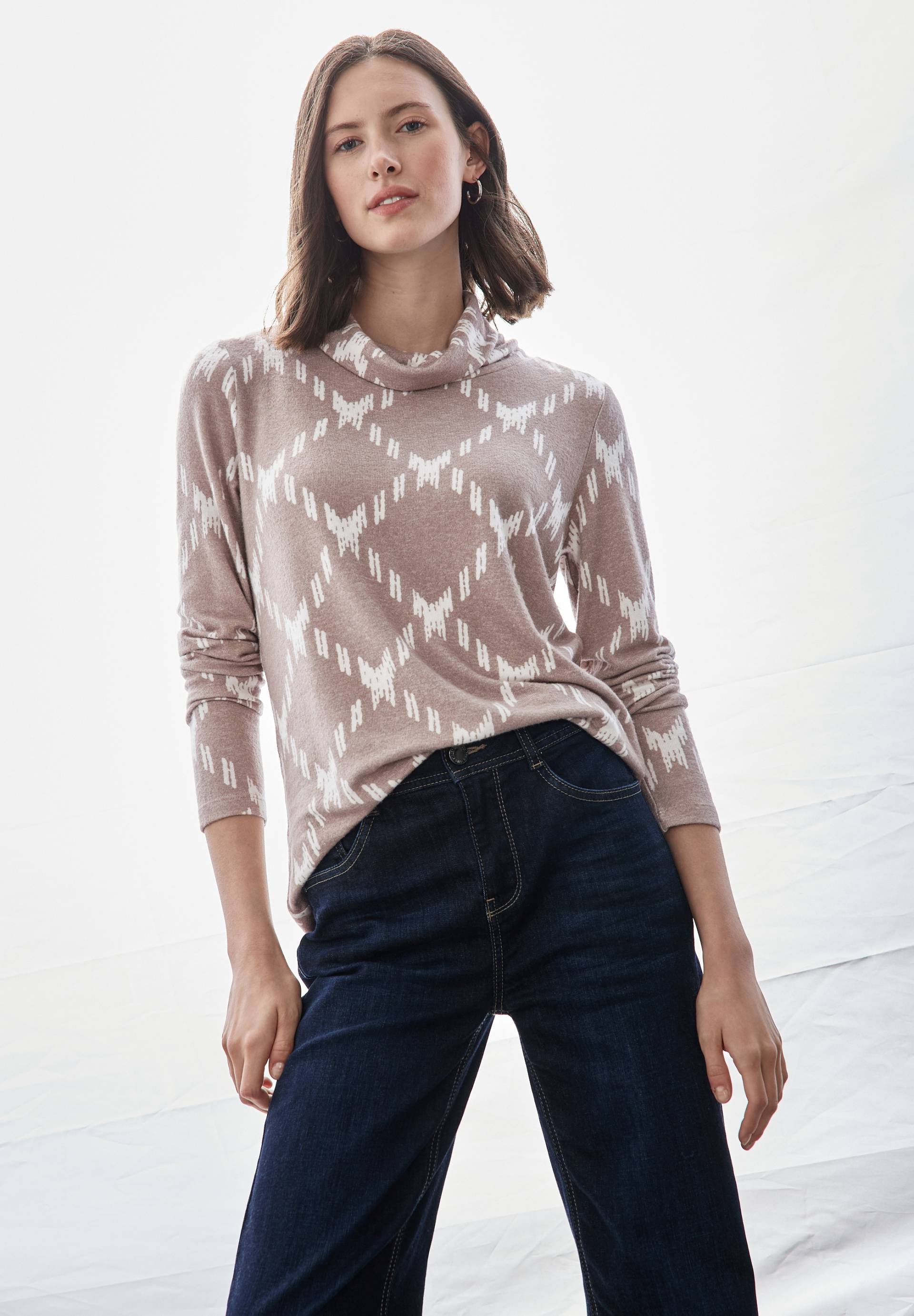 STREET ONE Langarmshirt, mit Rollkragen STREET ONE Langarmshirt, mit Rollkragen von Street One