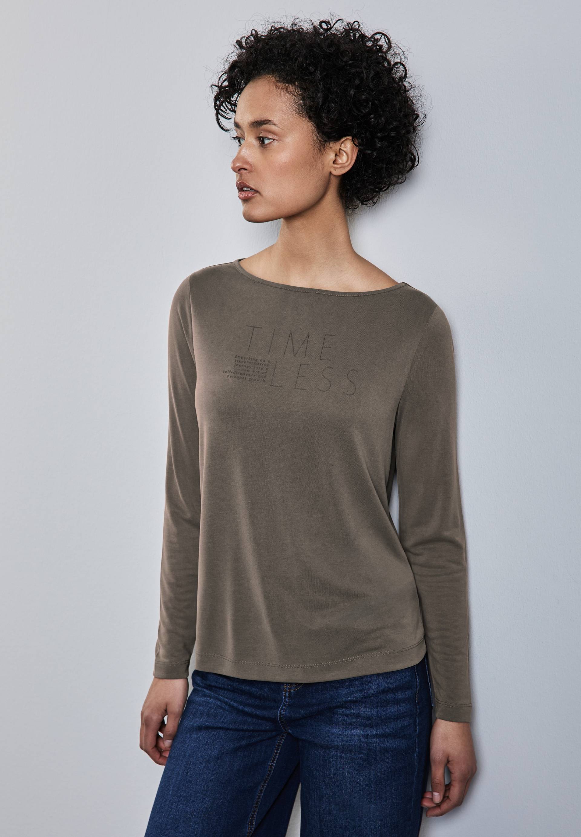 STREET ONE Langarmshirt, mit Schriftzügen STREET ONE Langarmshirt, mit Schriftzügen von Street One