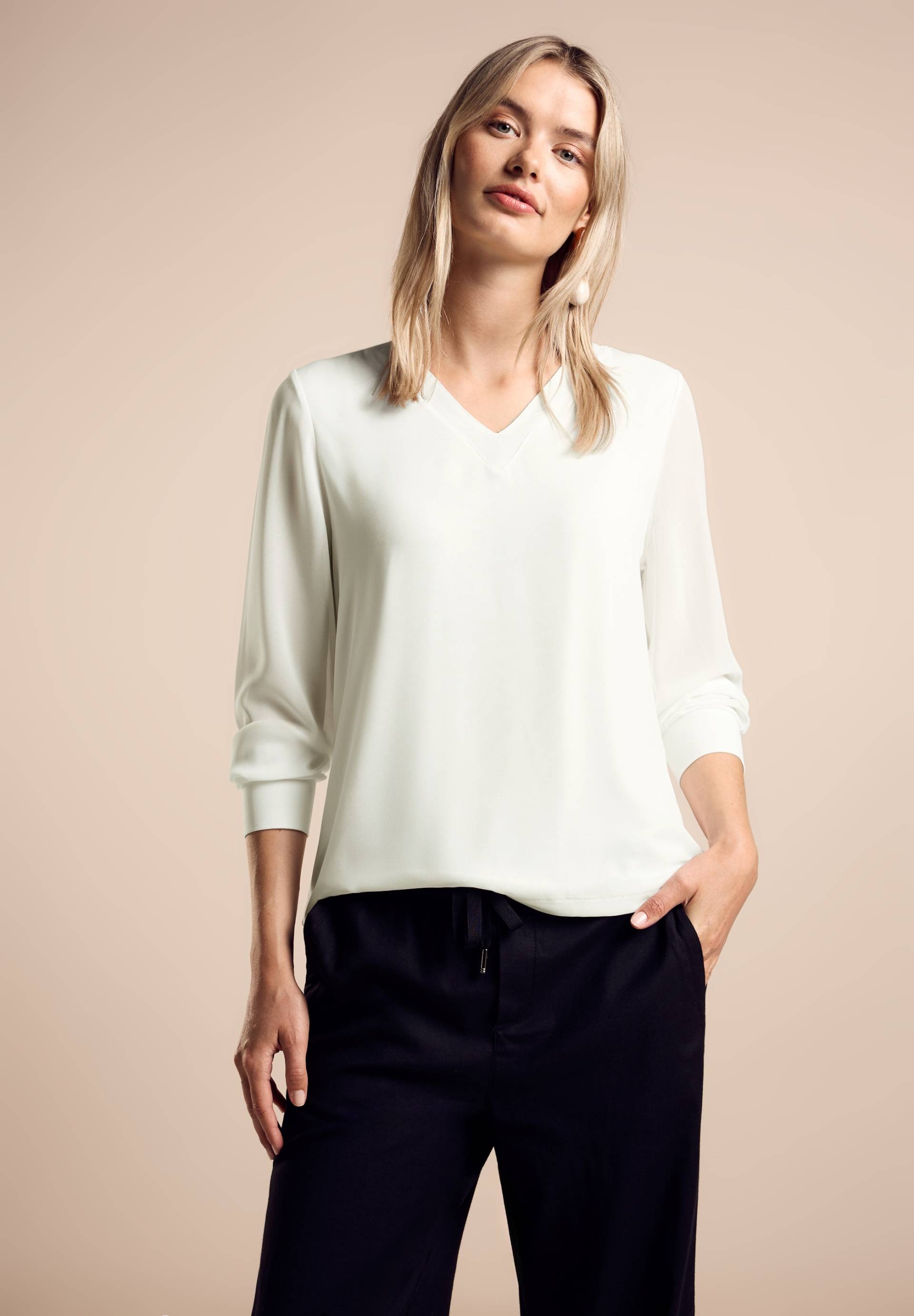 STREET ONE Langarmshirt, mit V-Ausschnitt STREET ONE Langarmshirt, mit V-Ausschnitt von Street One