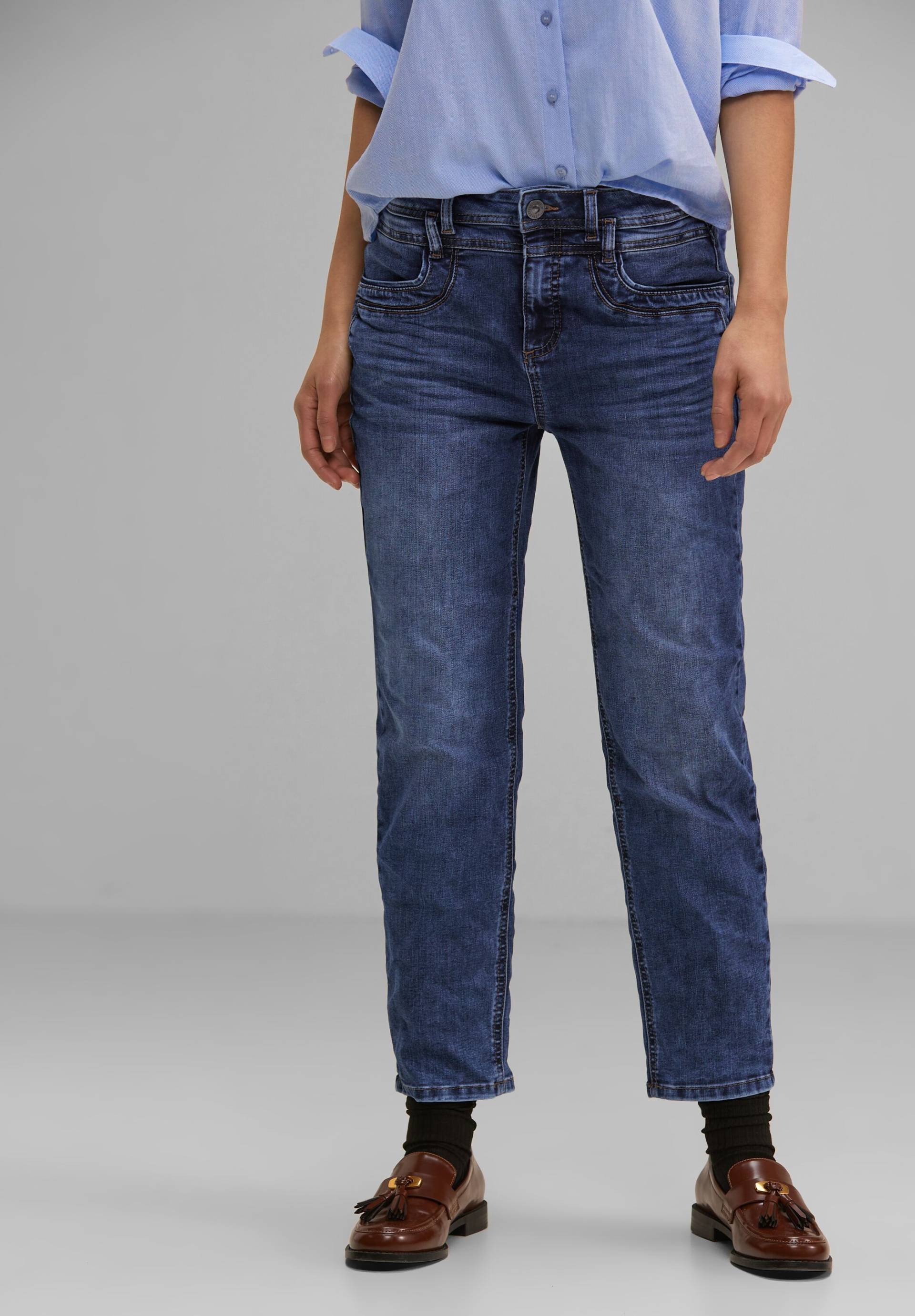 STREET ONE Loose-fit-Jeans »Style Denim Modern Straight«, High Waist von Street One