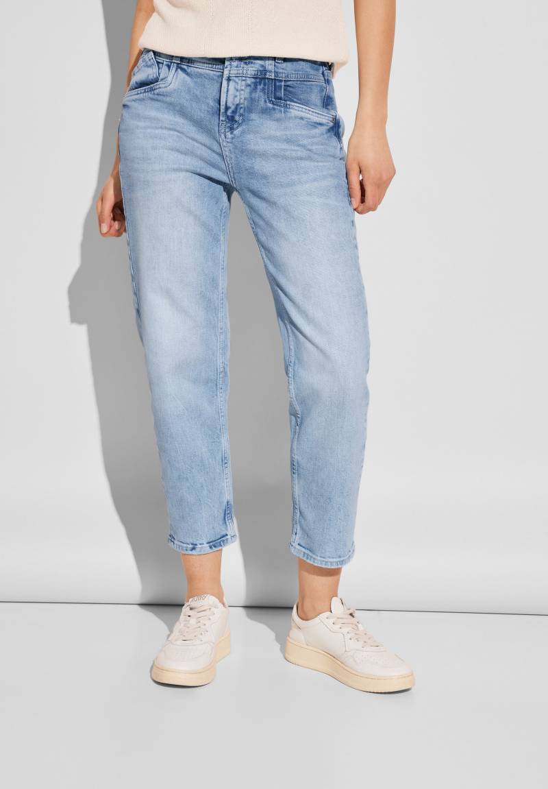 STREET ONE Regular-fit-Jeans, in Bleach-Waschung von Street One