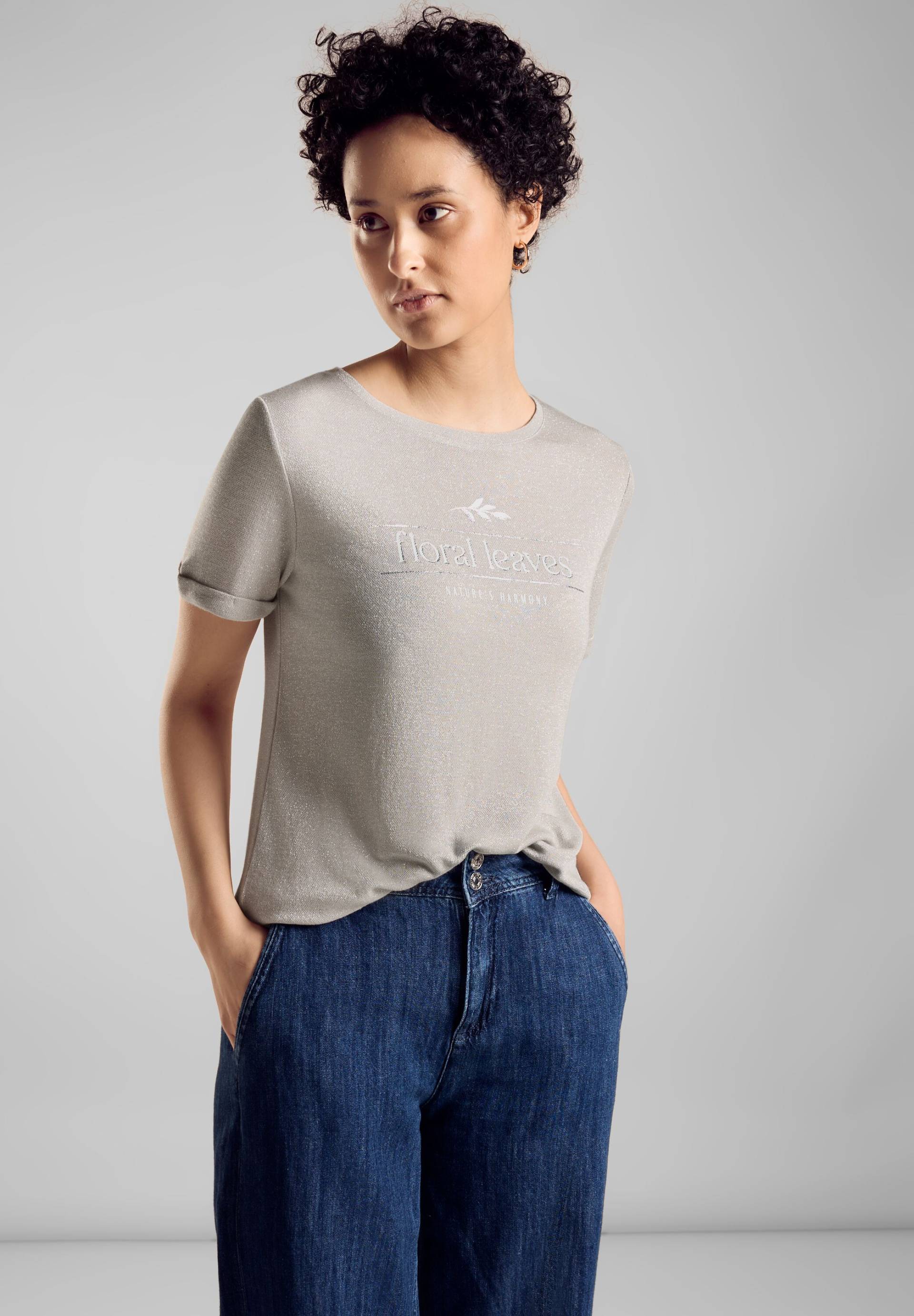 STREET ONE Rundhalsshirt, mit Schriftzug STREET ONE Rundhalsshirt, mit Schriftzug von Street One
