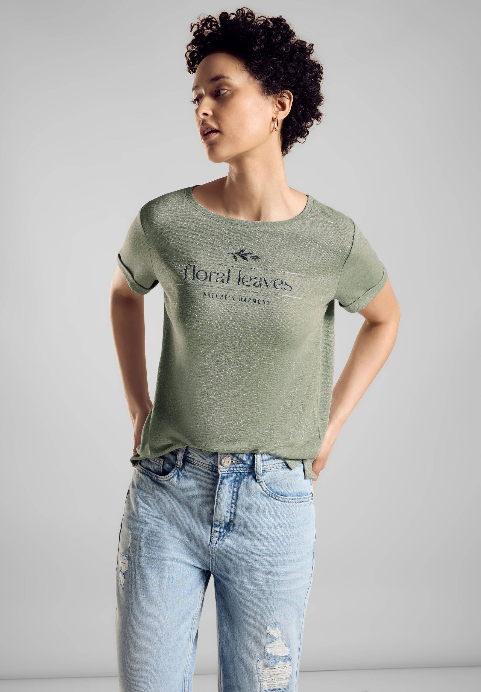 STREET ONE Rundhalsshirt, mit Schriftzug STREET ONE Rundhalsshirt, mit Schriftzug von Street One