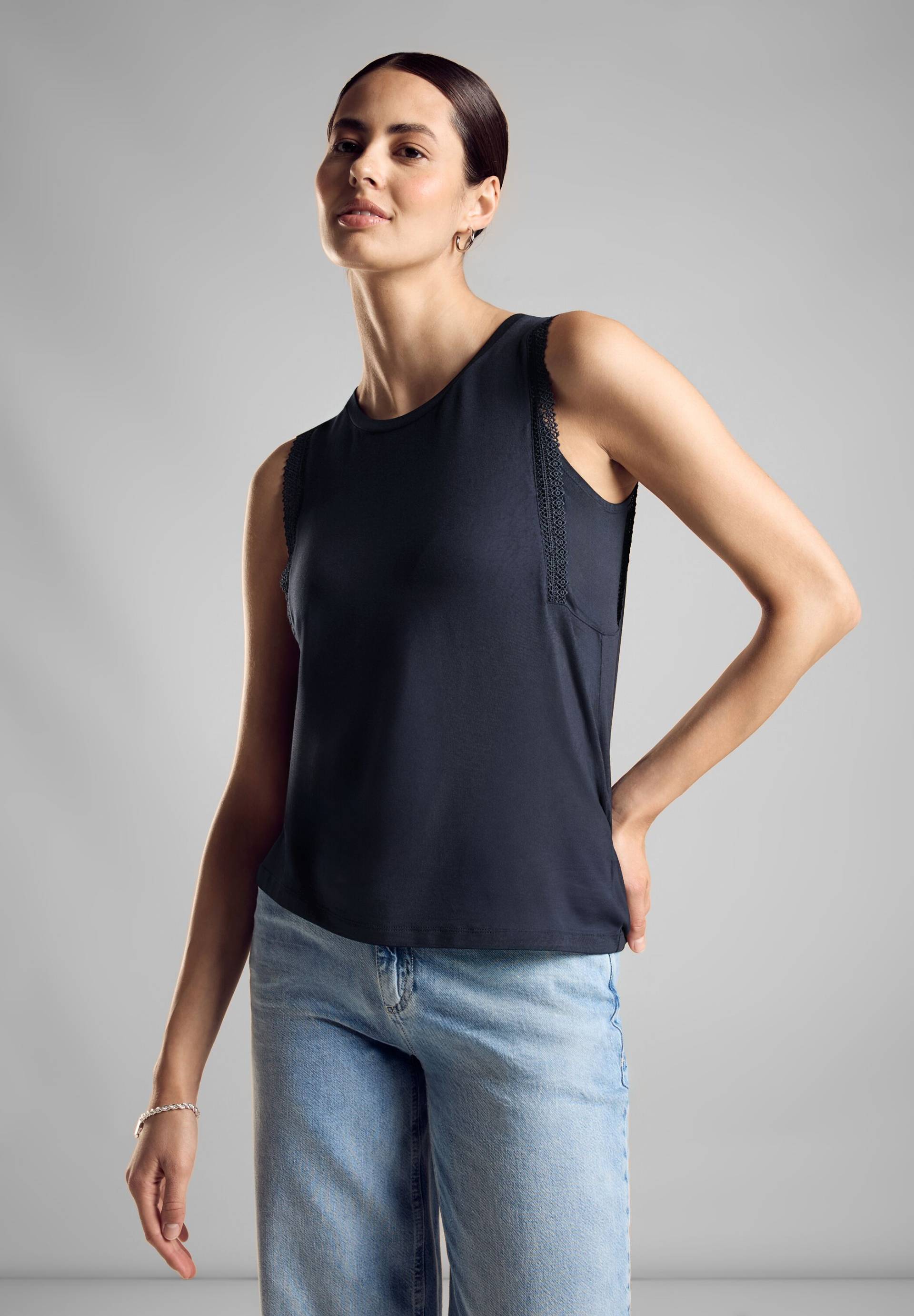 STREET ONE Shirttop, mit Häkeldetail STREET ONE Shirttop, mit Häkeldetail von Street One