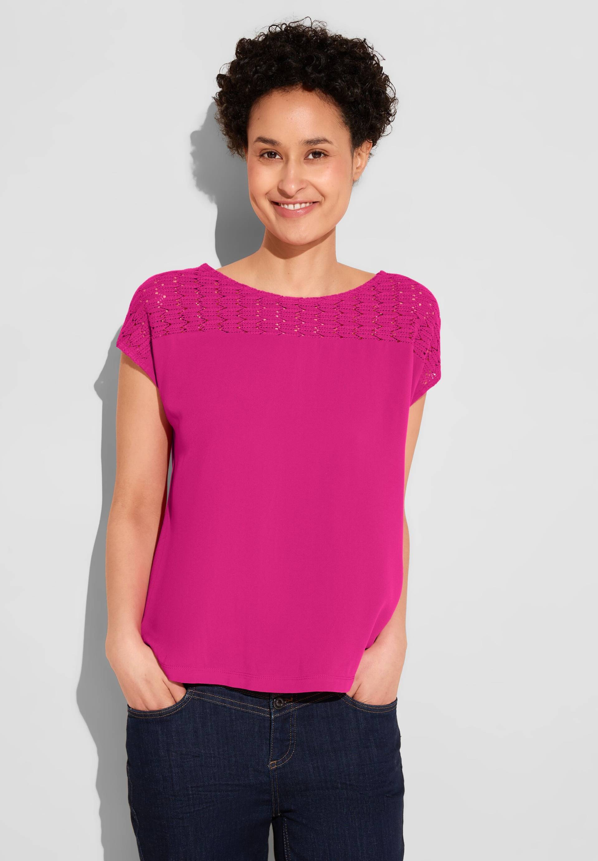STREET ONE Shirttop, mit Häkelstruktur STREET ONE Shirttop, mit Häkelstruktur von Street One
