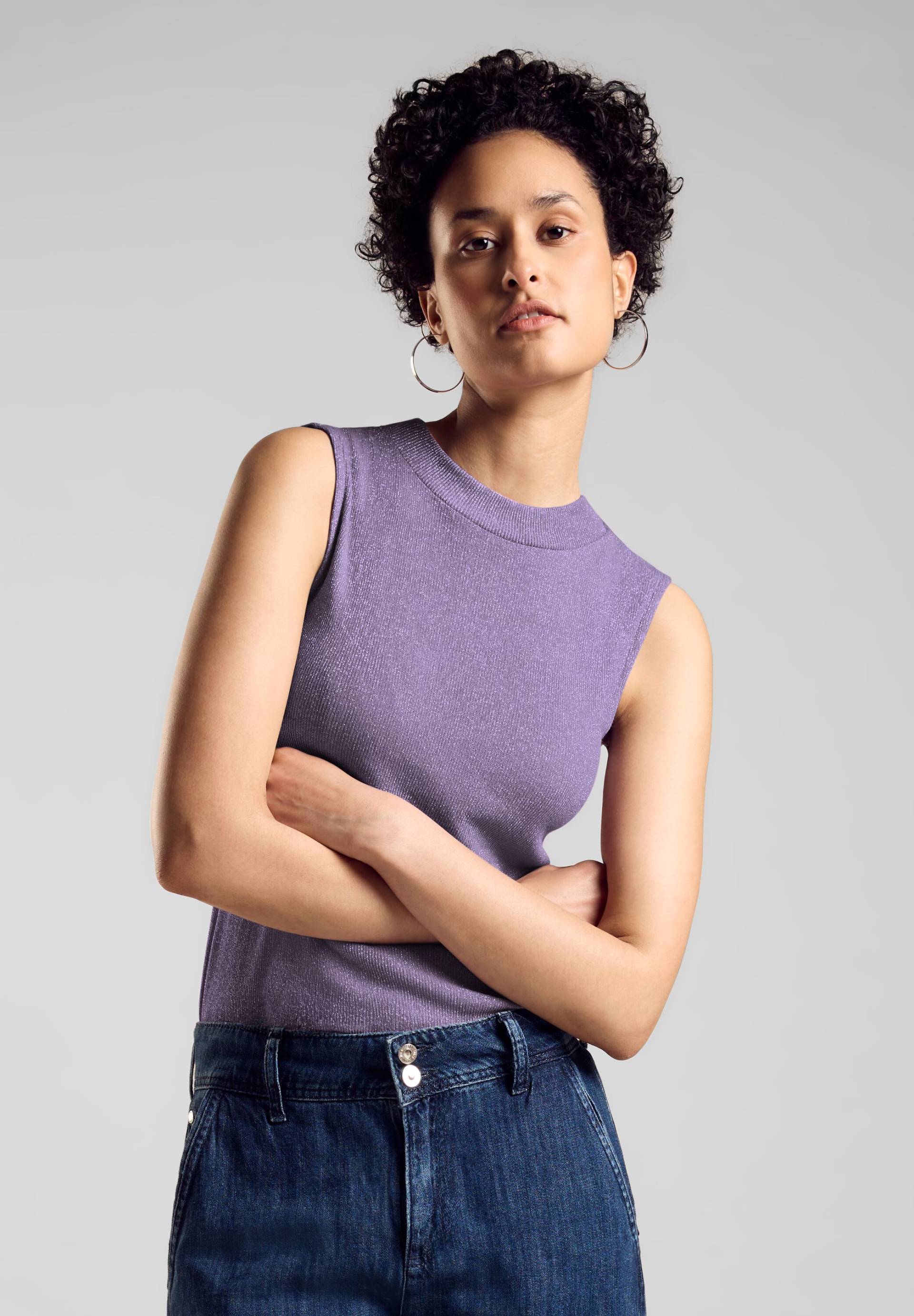 STREET ONE Shirttop, mit Schimmereffekt STREET ONE Shirttop, mit Schimmereffekt von Street One