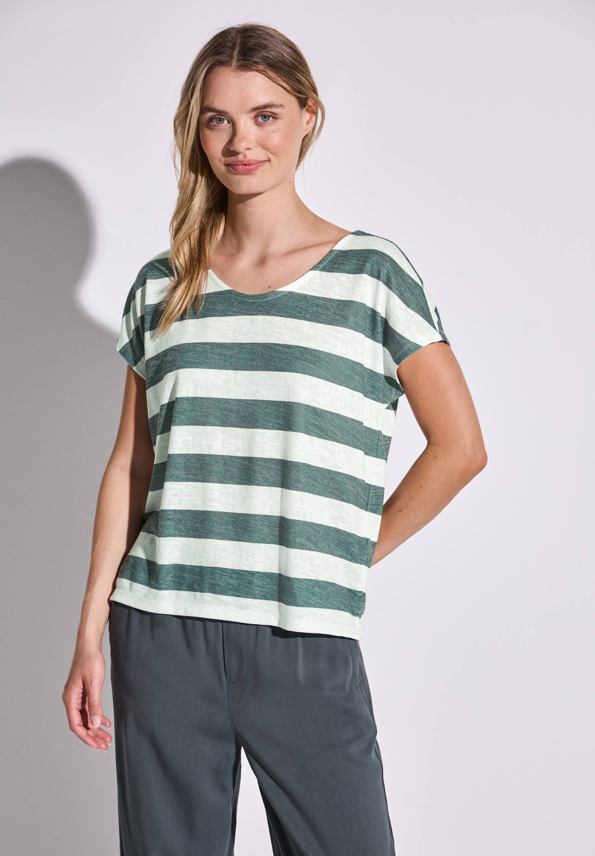STREET ONE Shirttop, mit Streifenmuster STREET ONE Shirttop, mit Streifenmuster von Street One