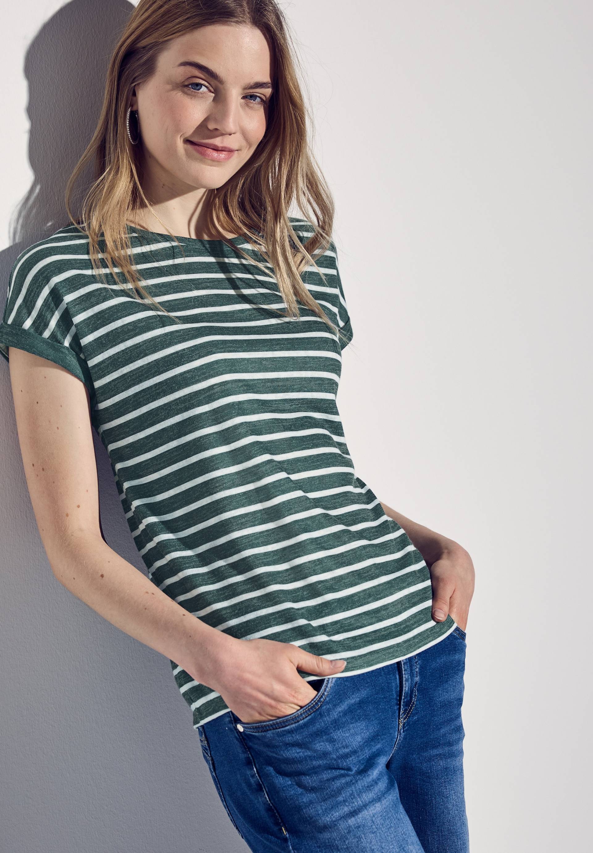 STREET ONE Shirttop, mit Streifenmuster STREET ONE Shirttop, mit Streifenmuster von Street One